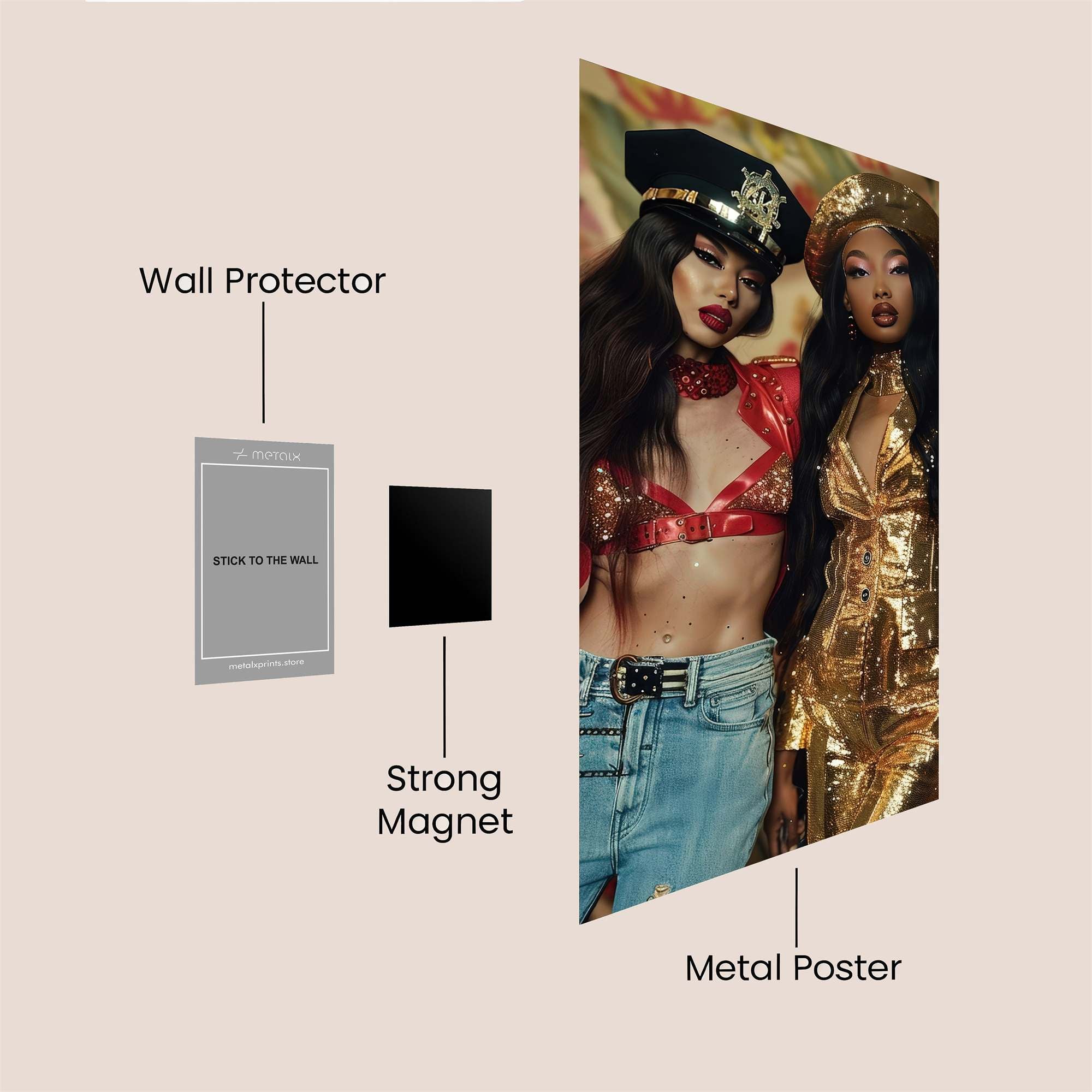 Fashion Fusion Safe Wall Magnetic / M