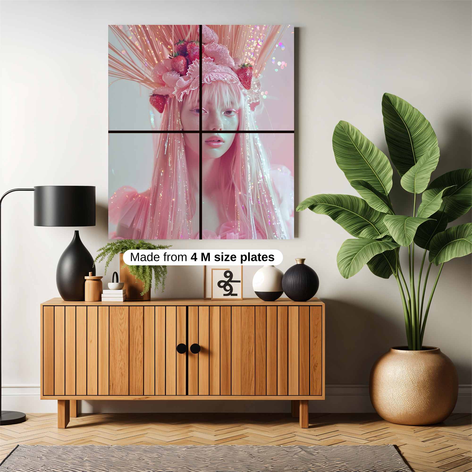Strawberry Whimsy Safe Wall Magnetic / M