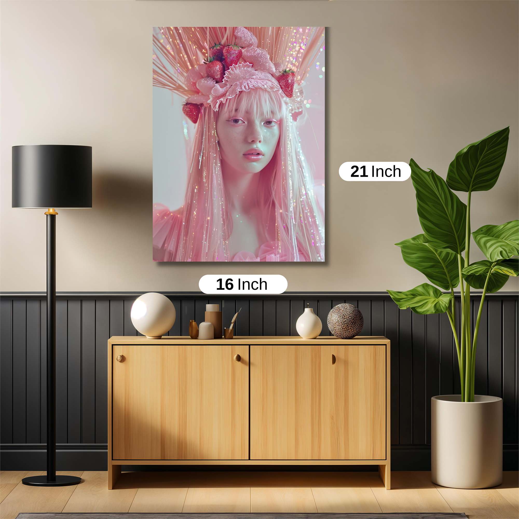 Strawberry Whimsy Safe Wall Magnetic / M