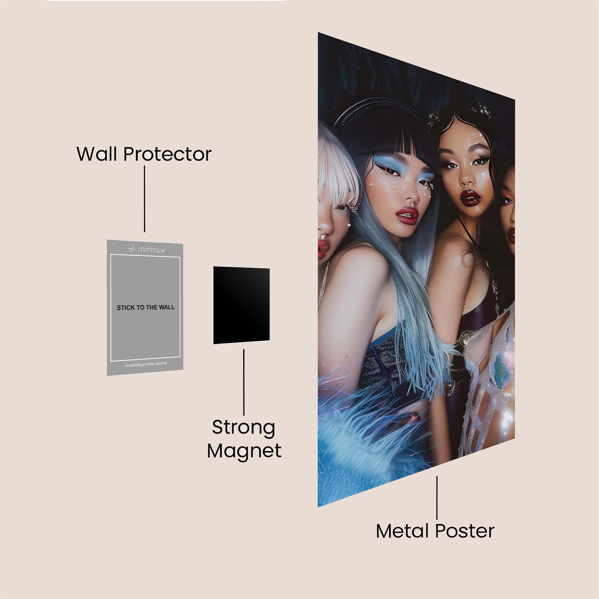 Glamourous Enigma Safe Wall Magnetic / M