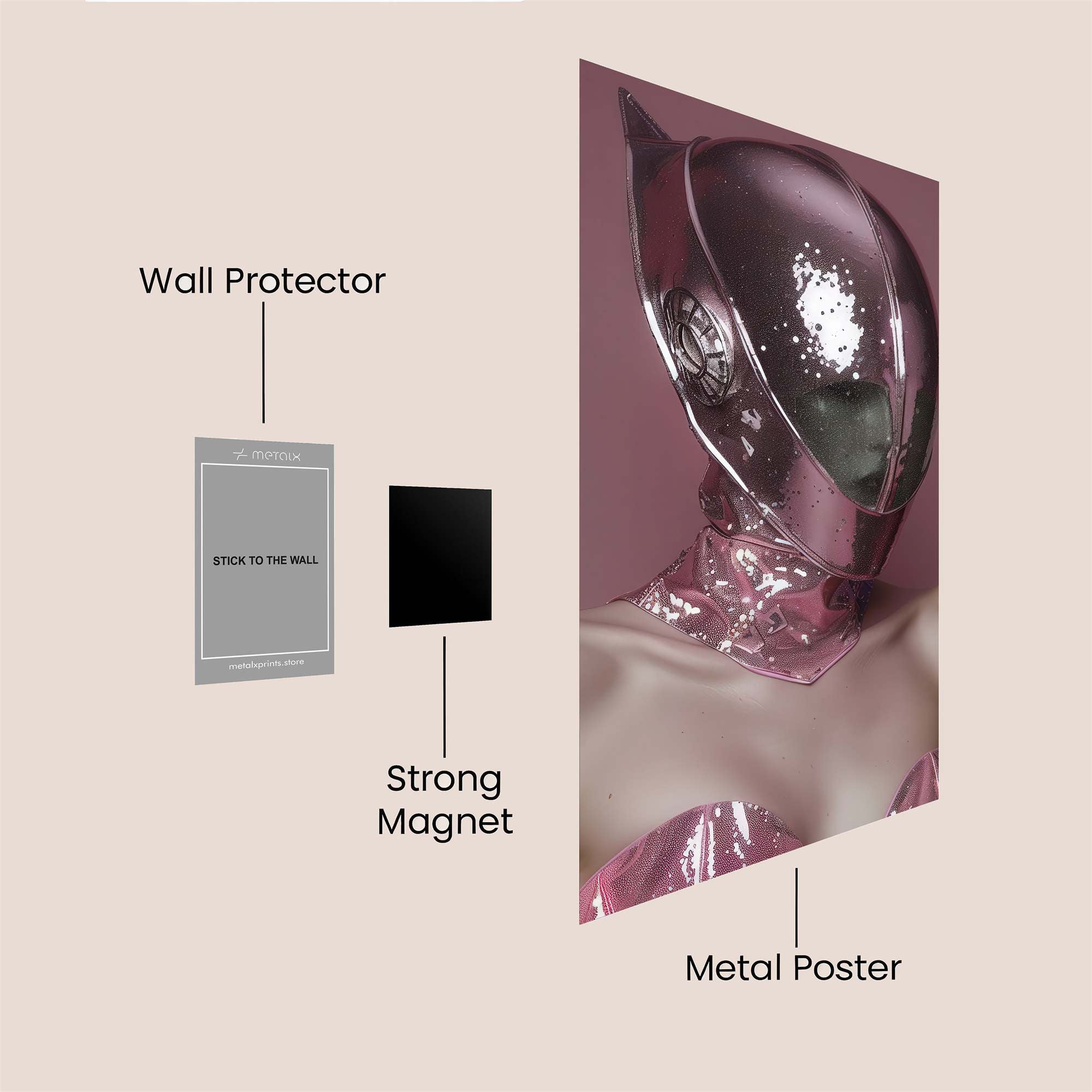 Helmeted Enigma Safe Wall Magnetic / M