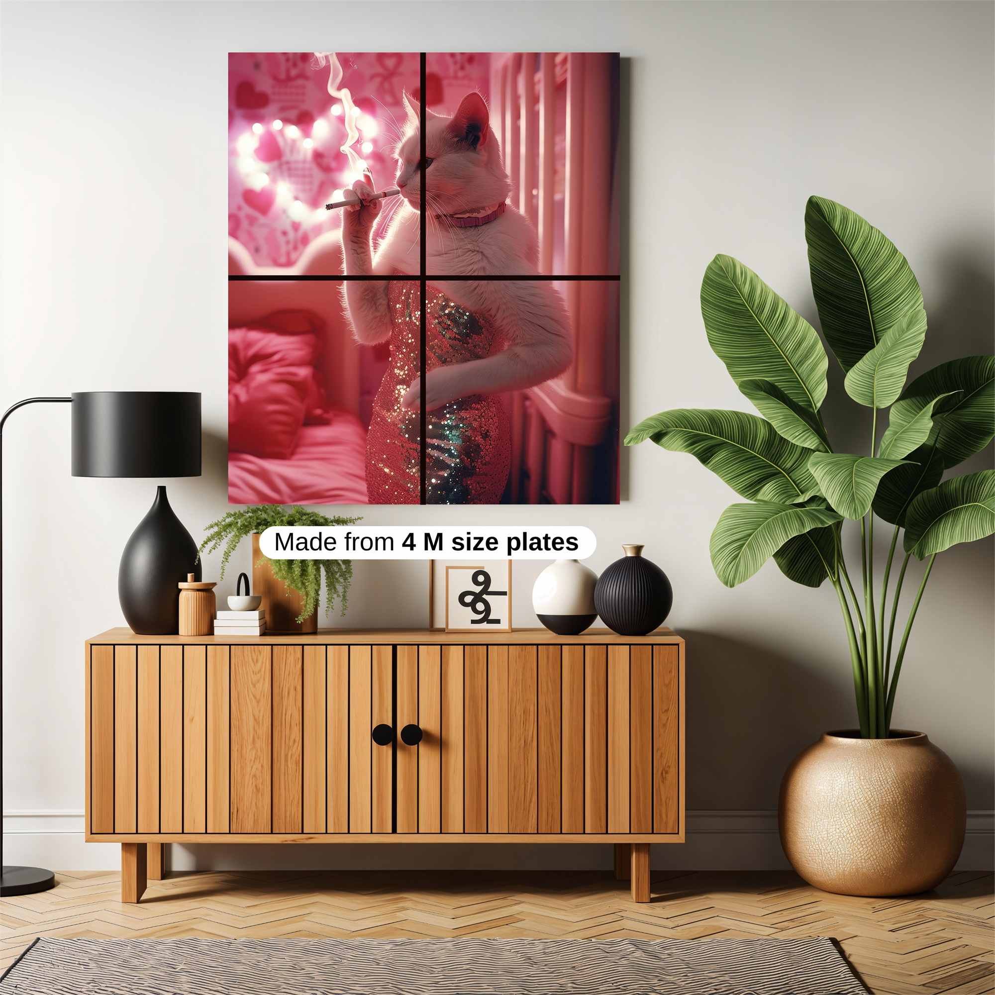 Cat Seductress Safe Wall Magnetic / M