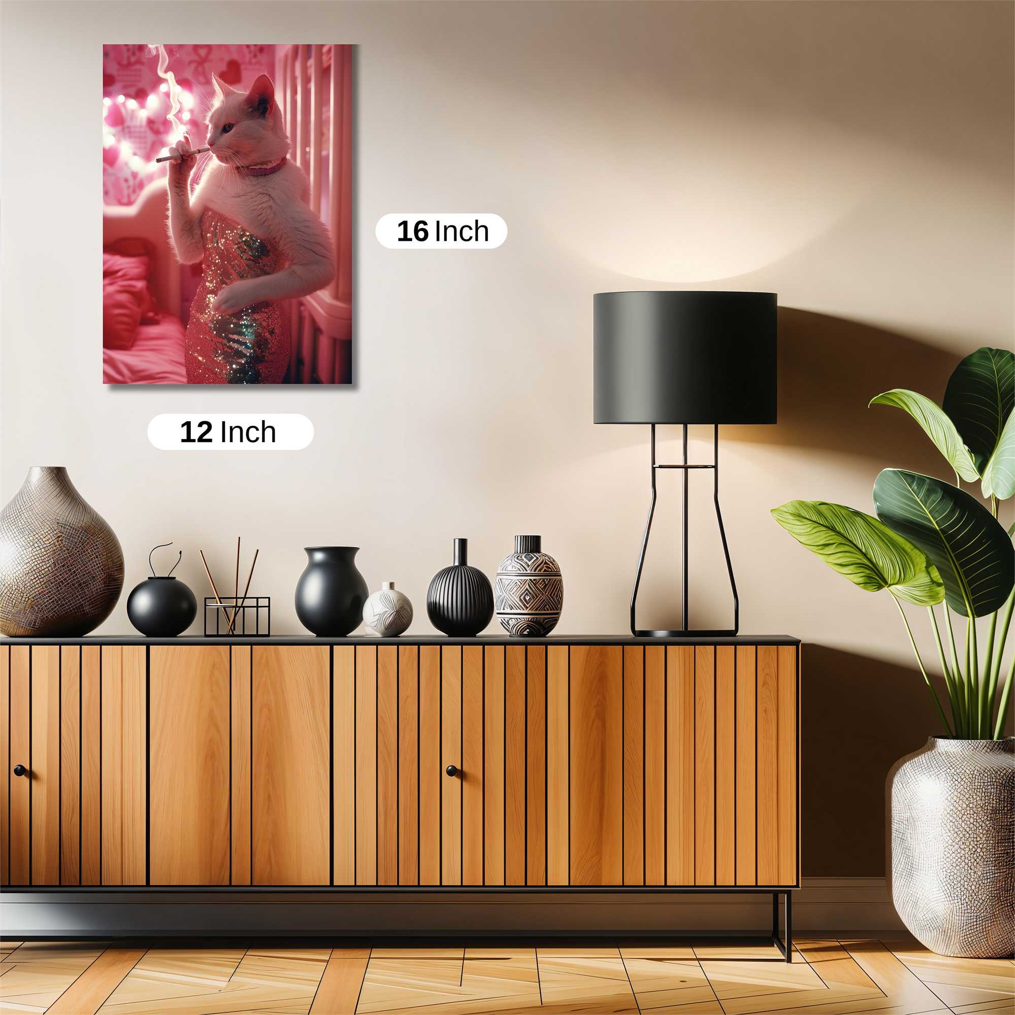 Cat Seductress Safe Wall Magnetic / M