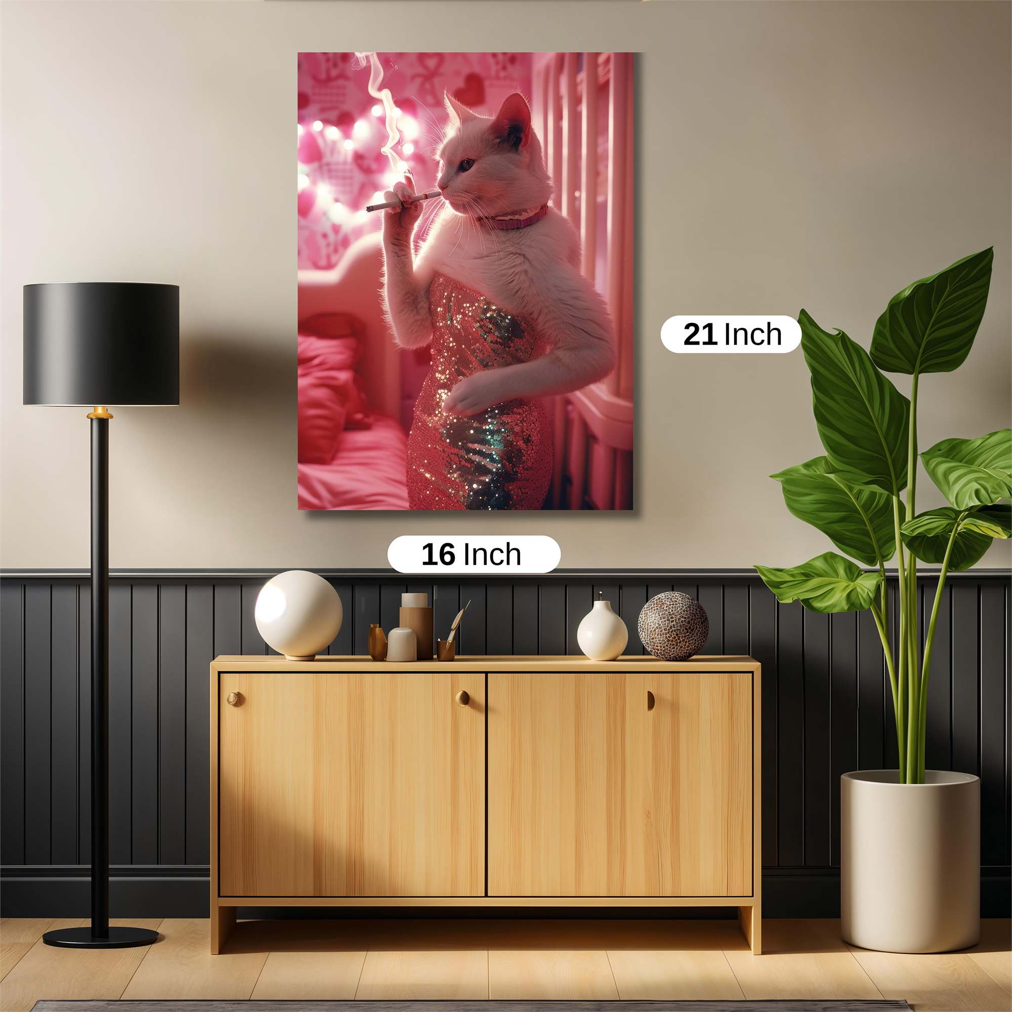 Cat Seductress Safe Wall Magnetic / M