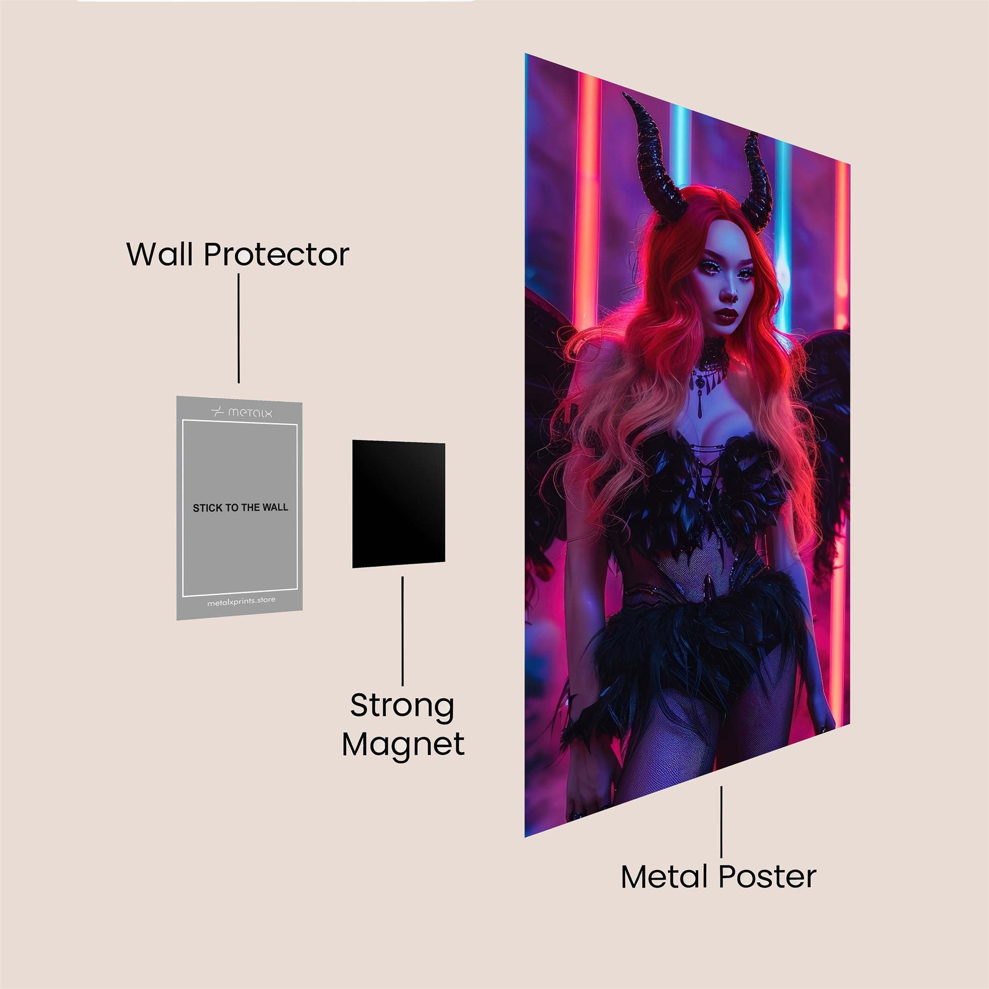 Devilish Glow Safe Wall Magnetic / M