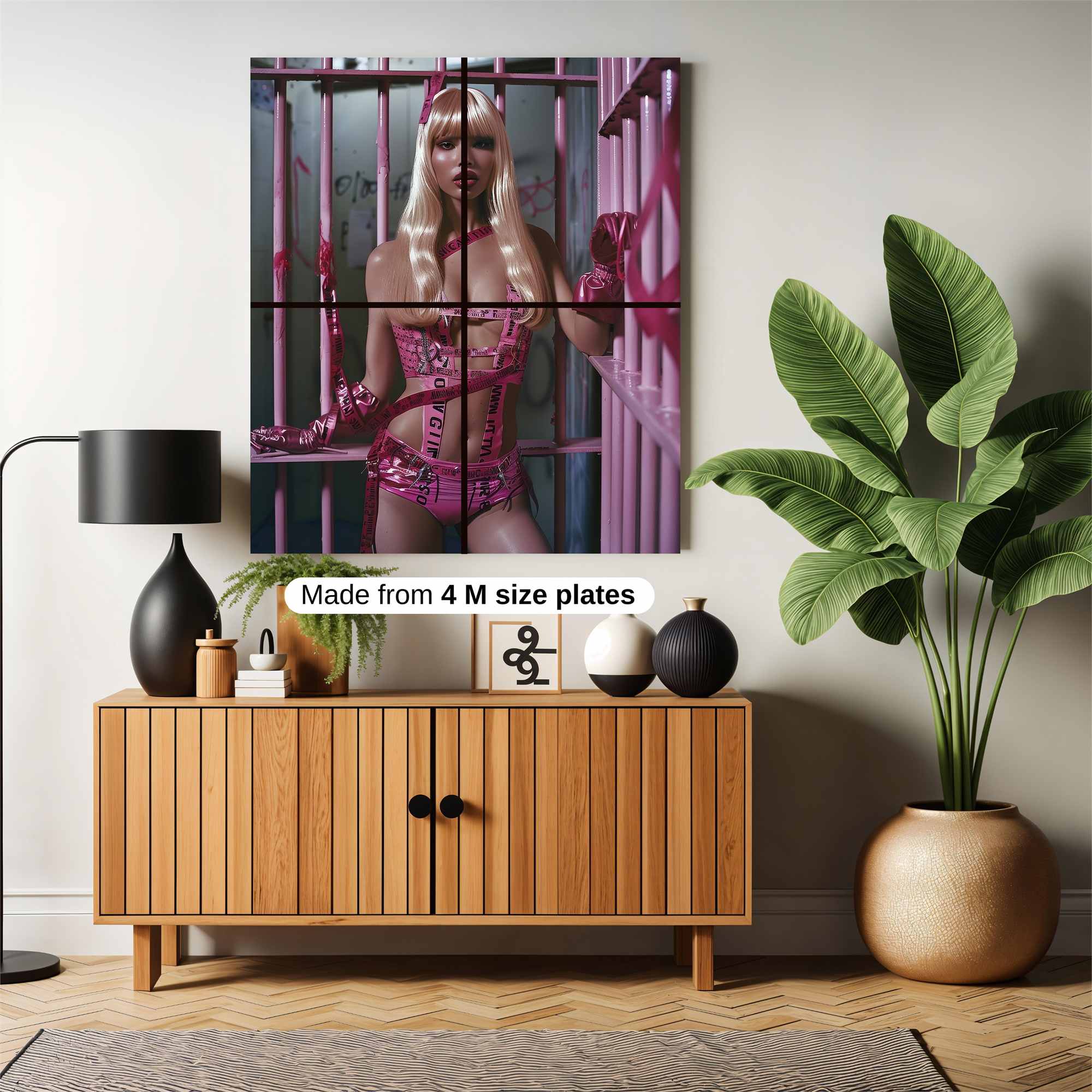 Caged Rebellion Safe Wall Magnetic / M