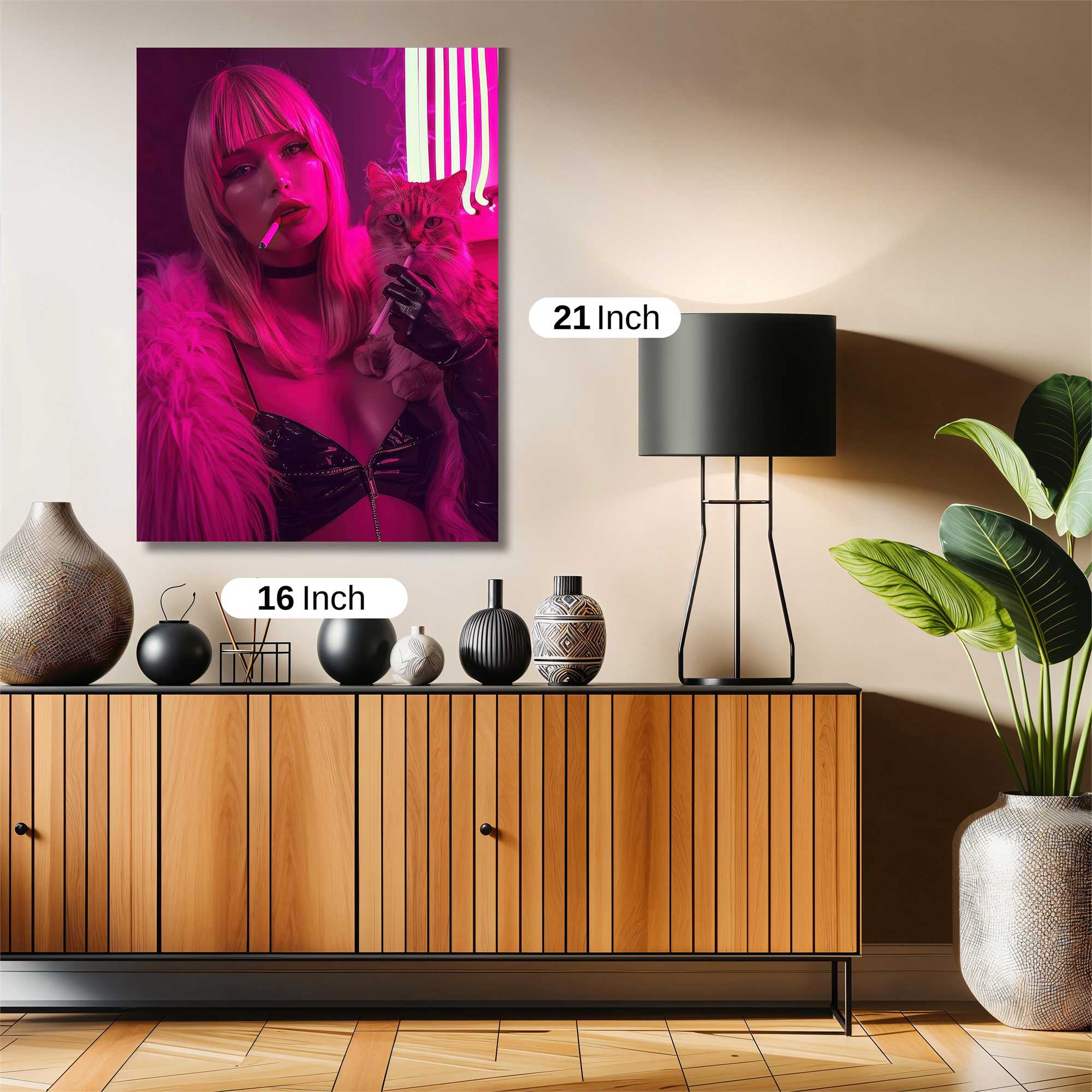Neon Diva Safe Wall Magnetic / M