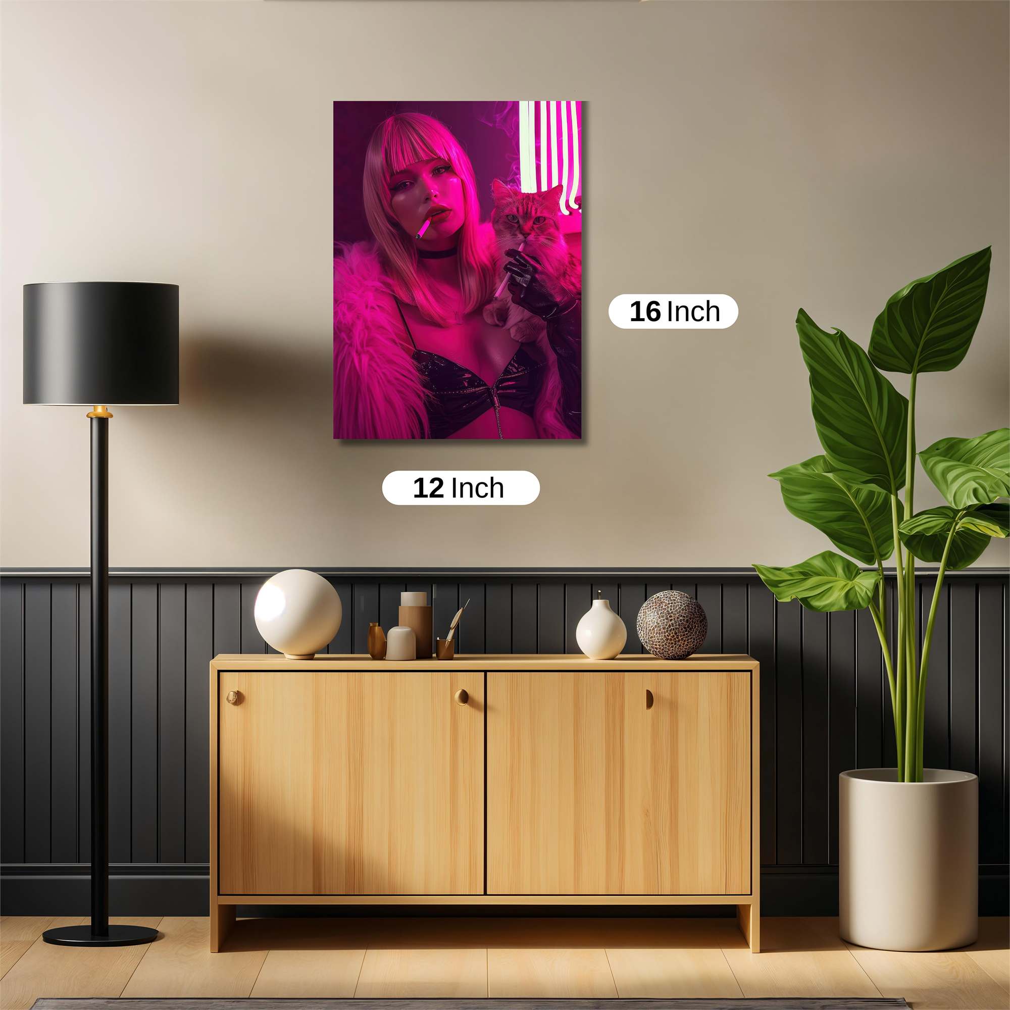 Neon Diva Safe Wall Magnetic / M