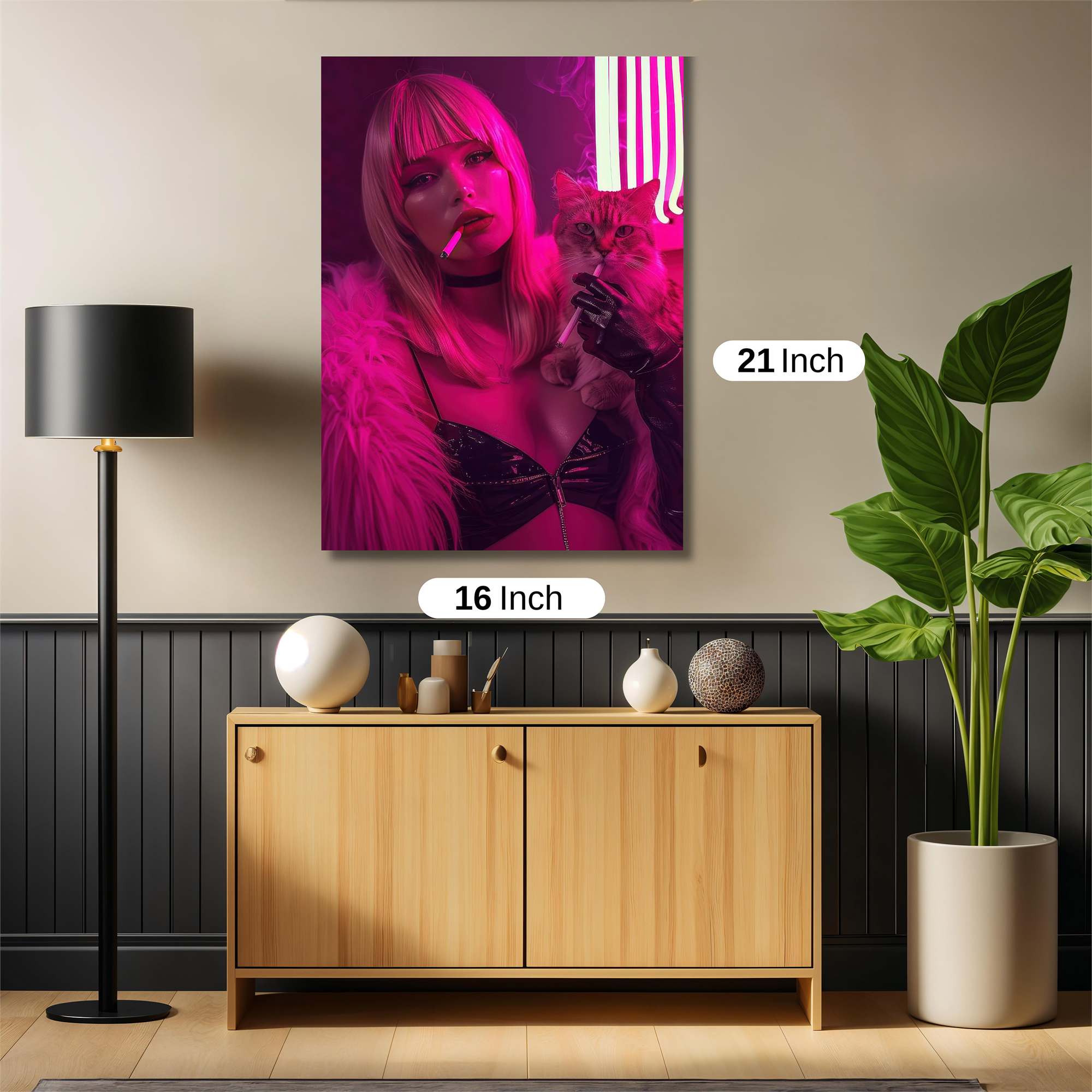Neon Diva Safe Wall Magnetic / M