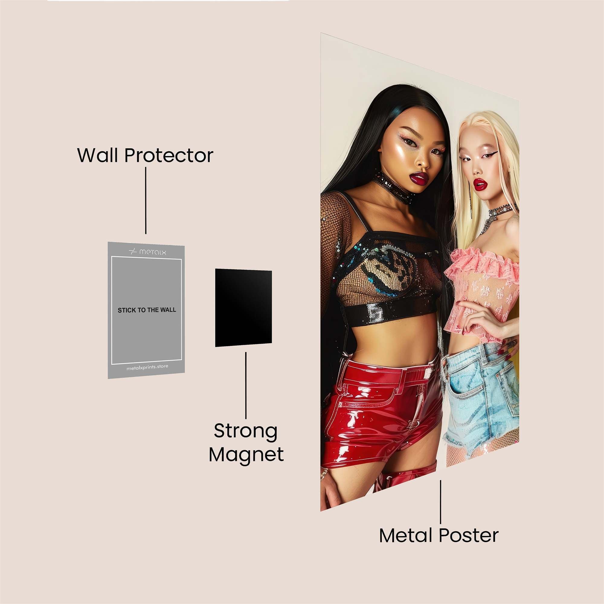 Fashion Fusion Safe Wall Magnetic / M