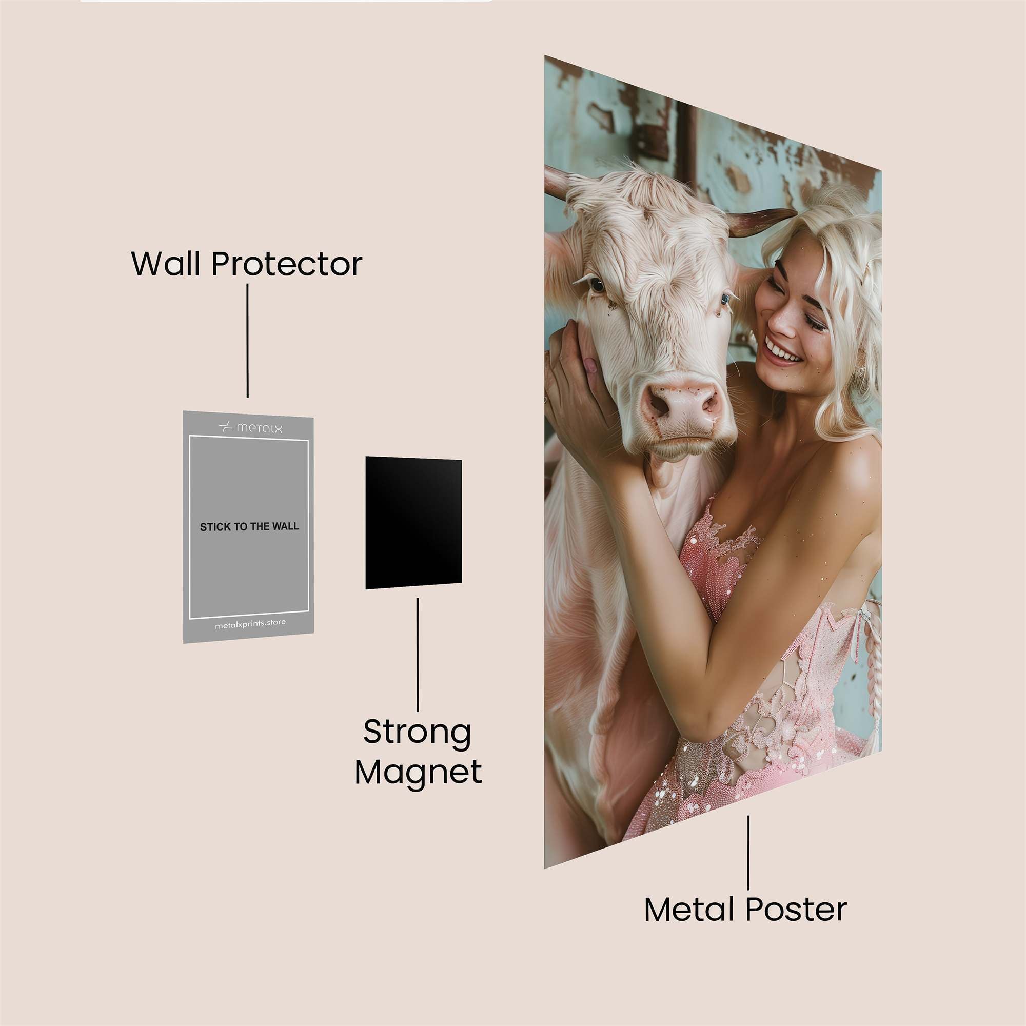 Bovine Bliss Safe Wall Magnetic / M