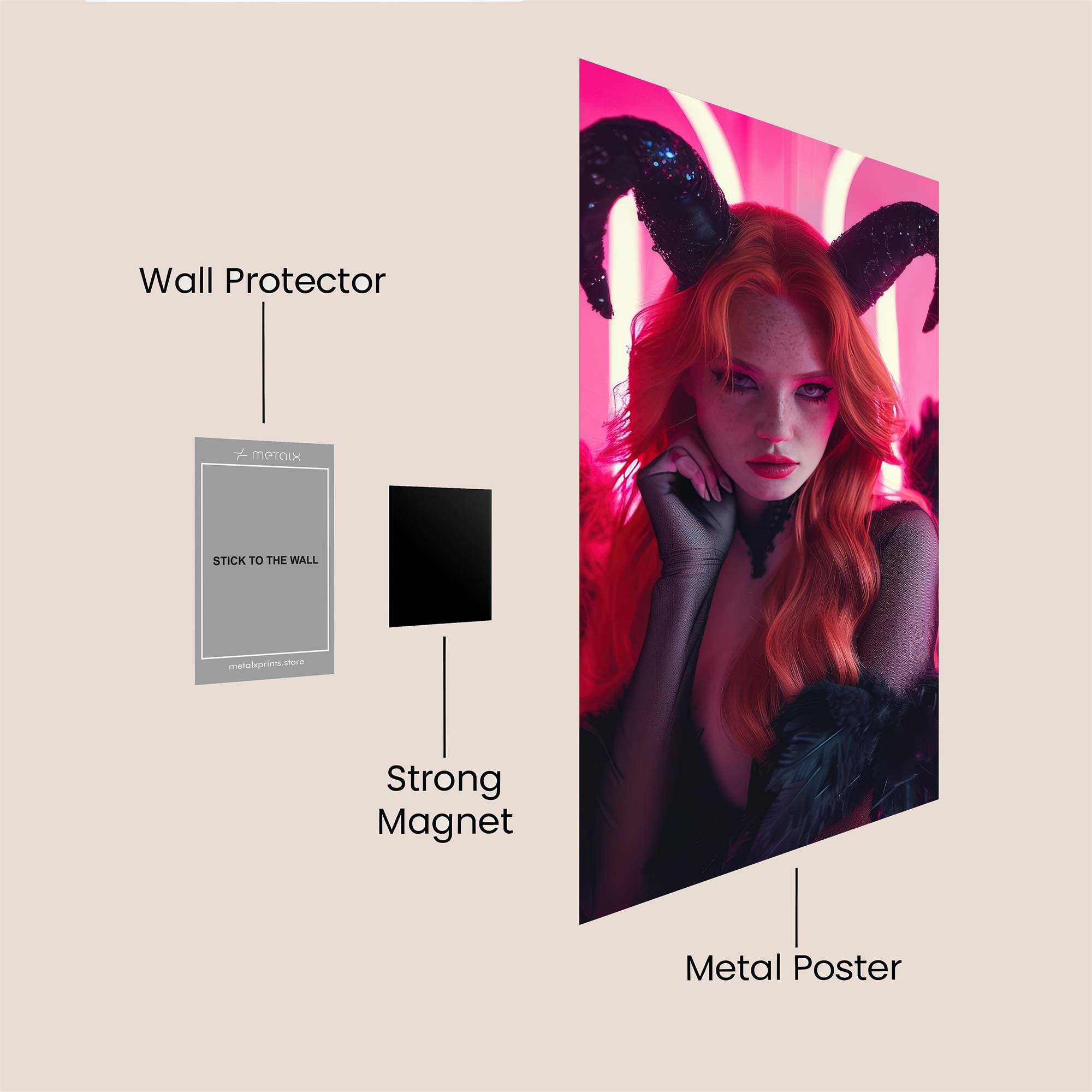 Demon Enigma Safe Wall Magnetic / M