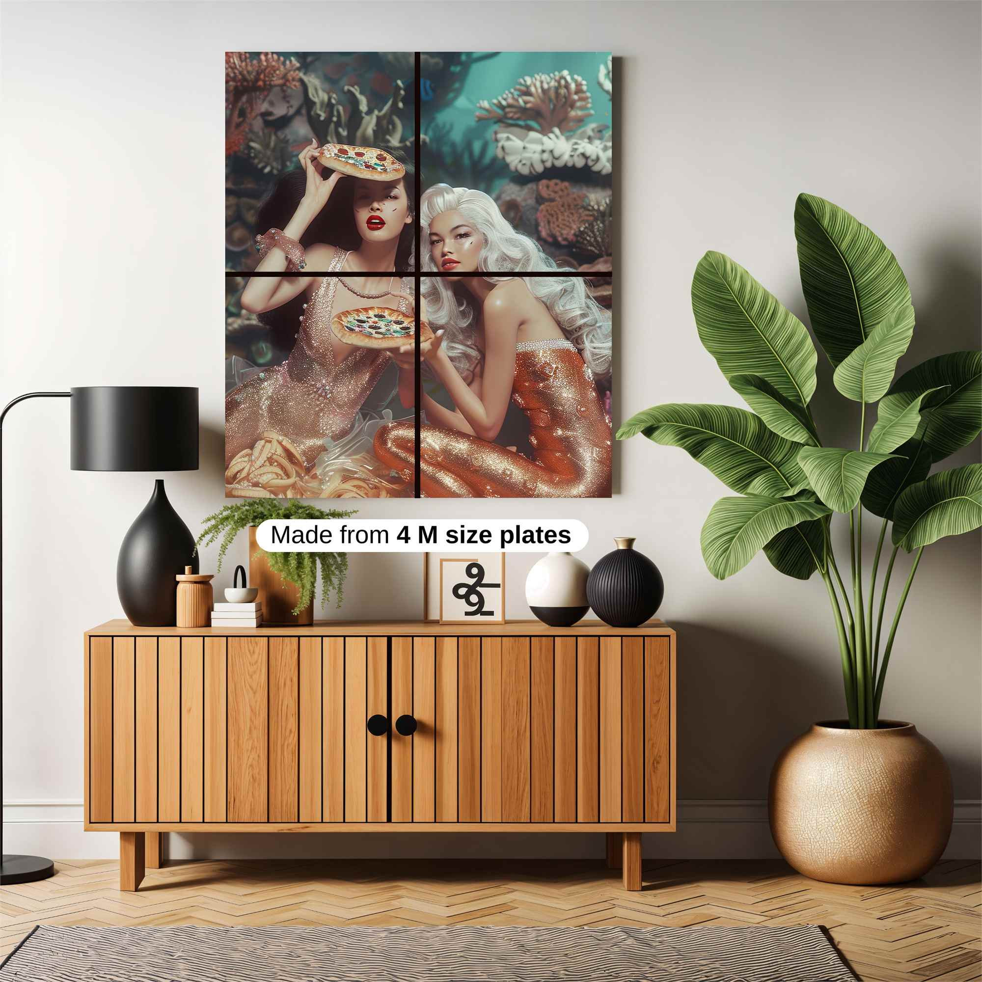 Mermaid Feast Safe Wall Magnetic / M