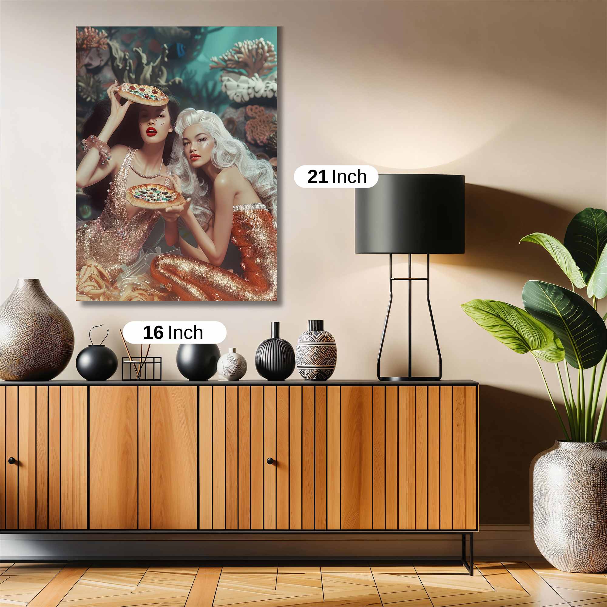 Mermaid Feast Safe Wall Magnetic / M