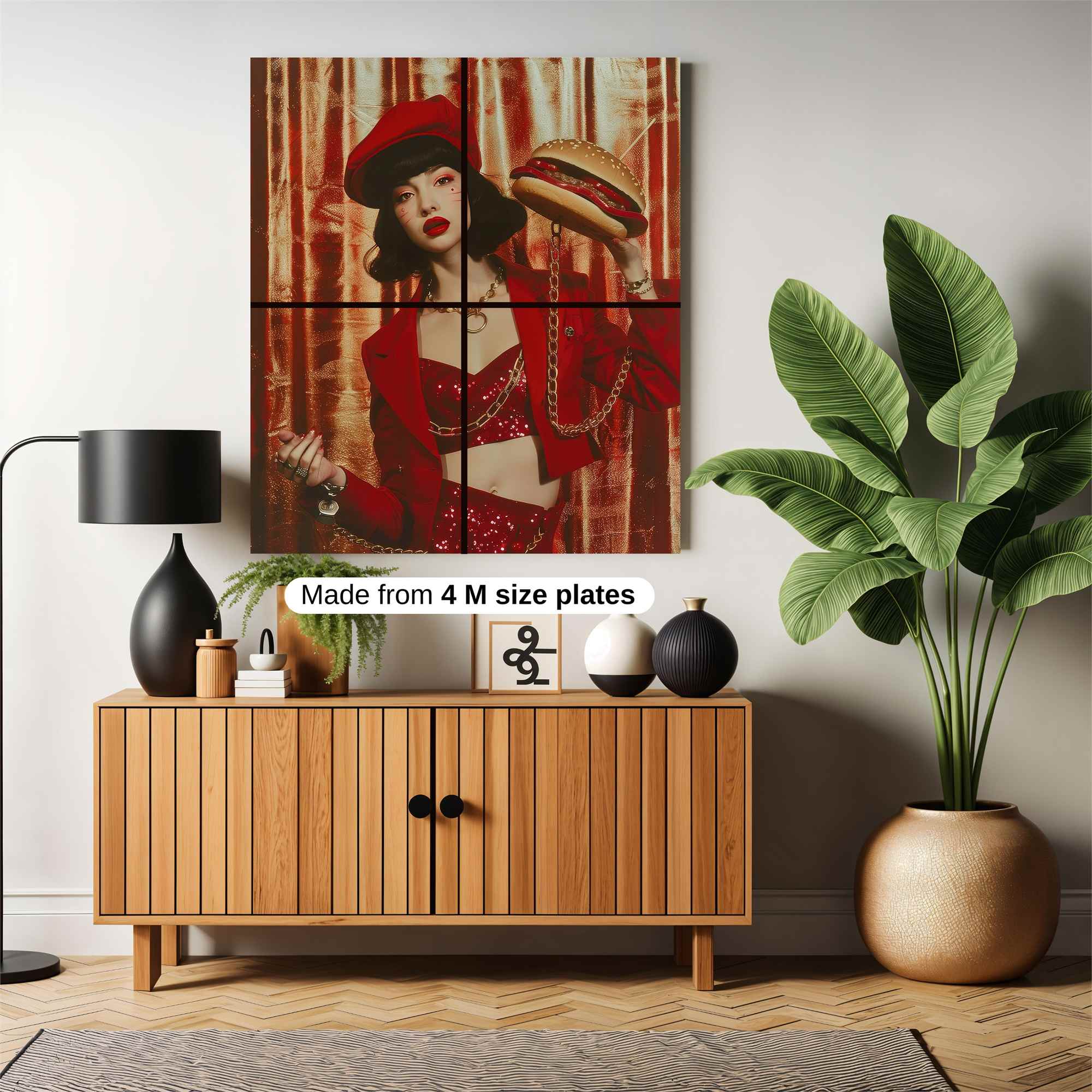Burger Glamour Safe Wall Magnetic / M
