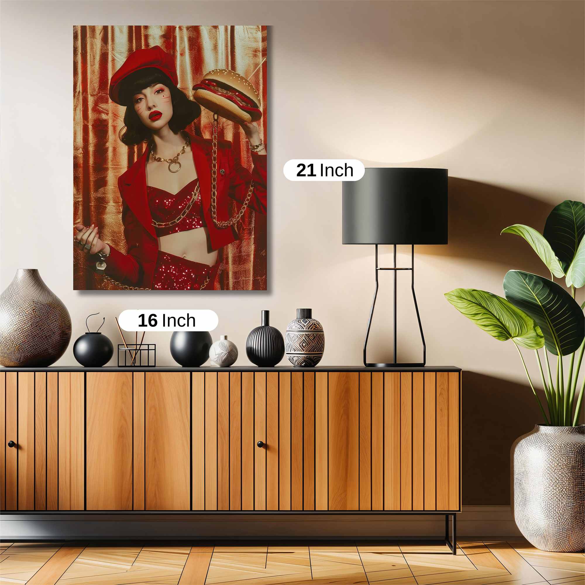 Burger Glamour Safe Wall Magnetic / M