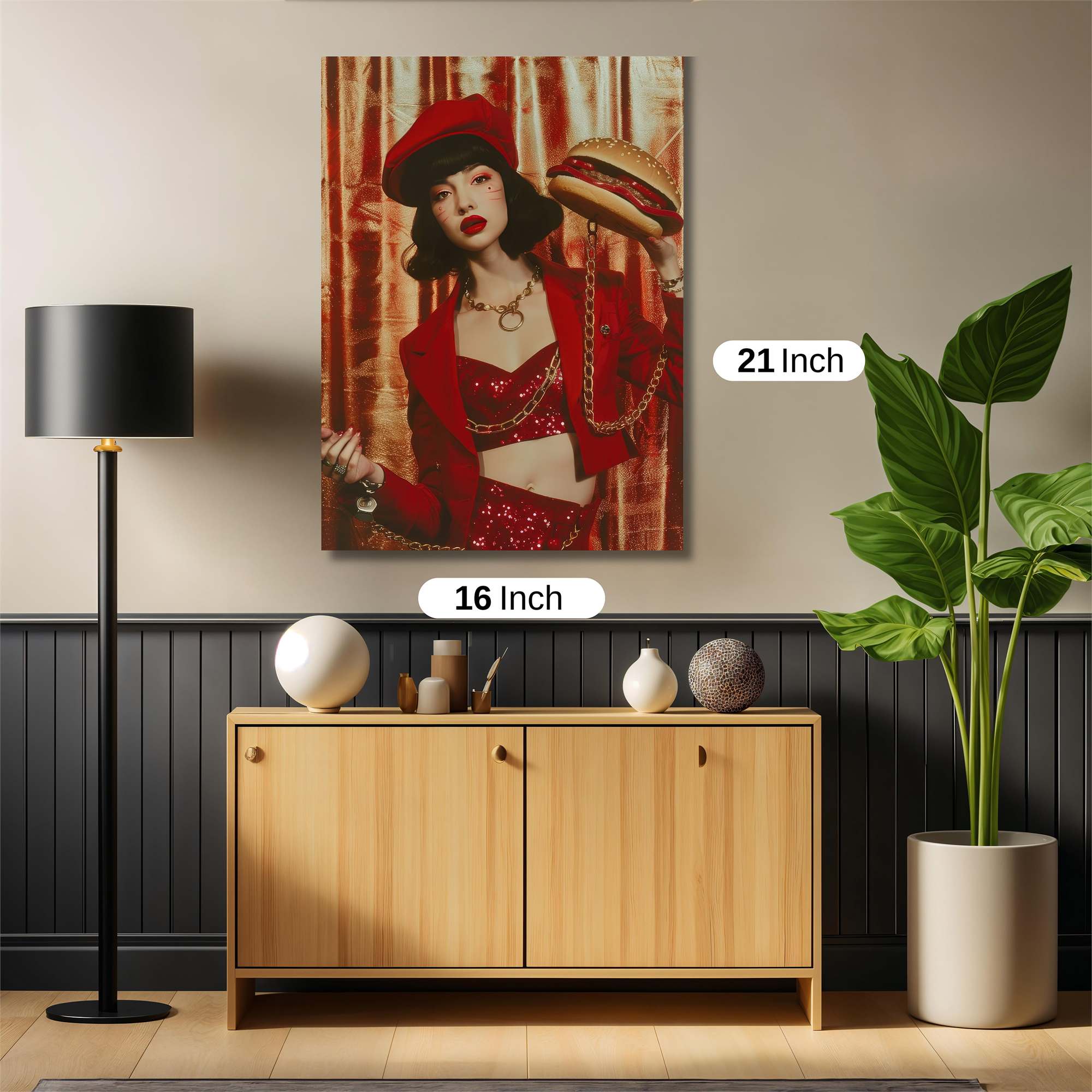 Burger Glamour Safe Wall Magnetic / M