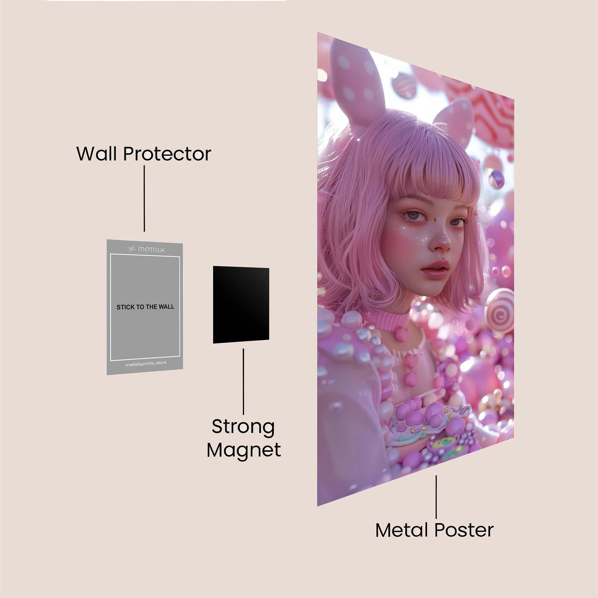 Candy Dream Safe Wall Magnetic / M