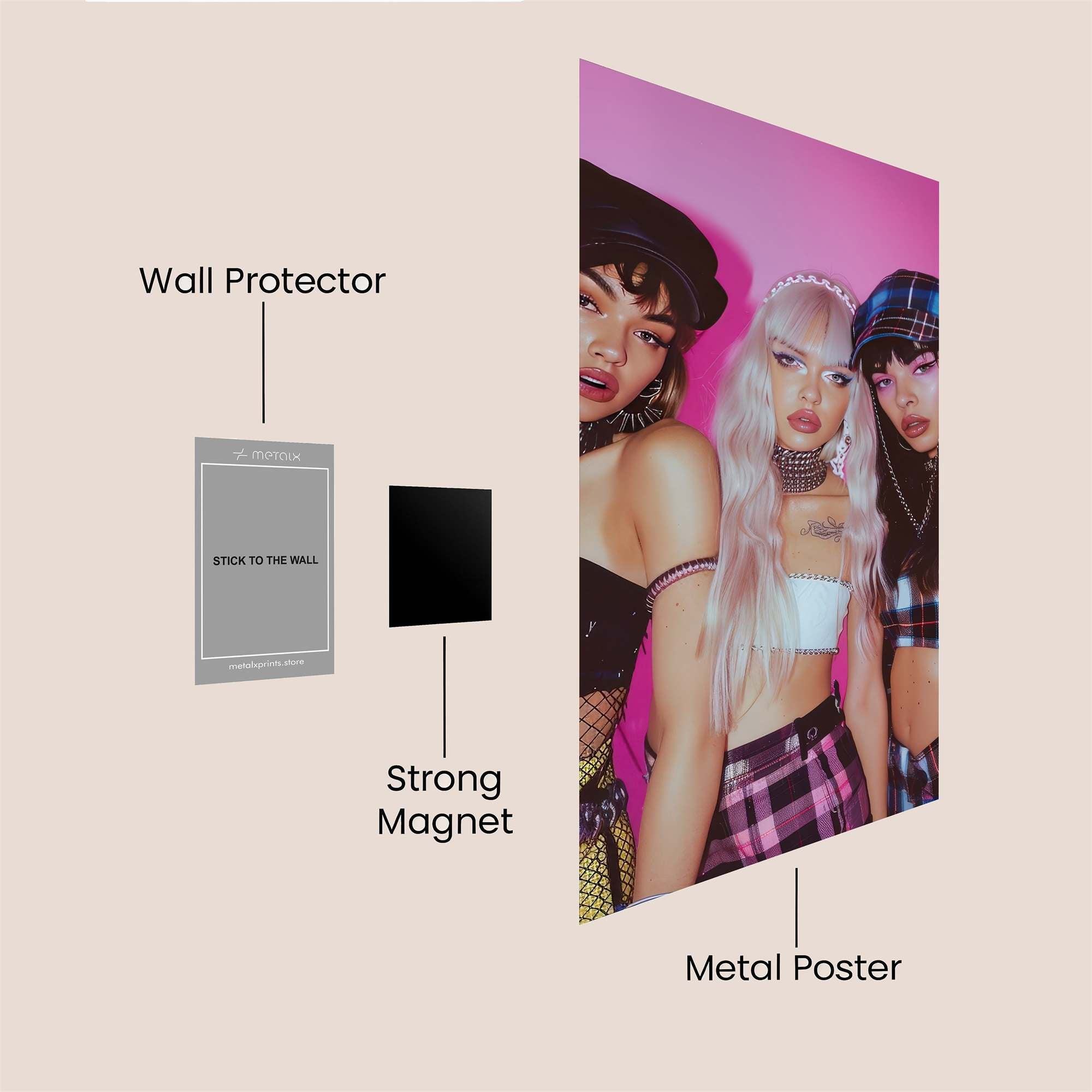 Rebel Vibes Safe Wall Magnetic / M