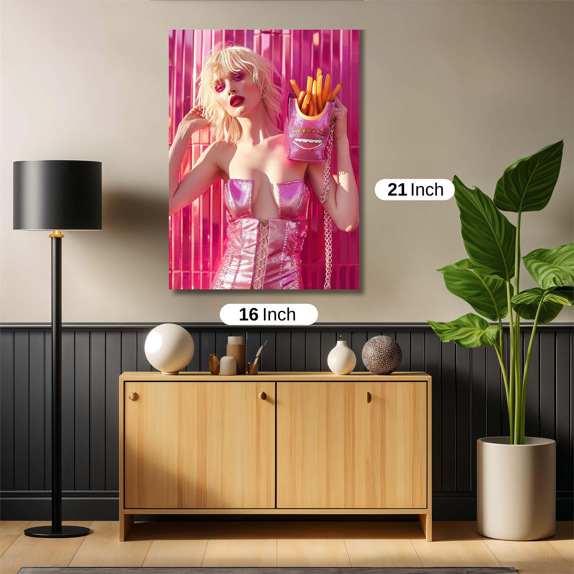 Fries Frenzy Safe Wall Magnetic / M