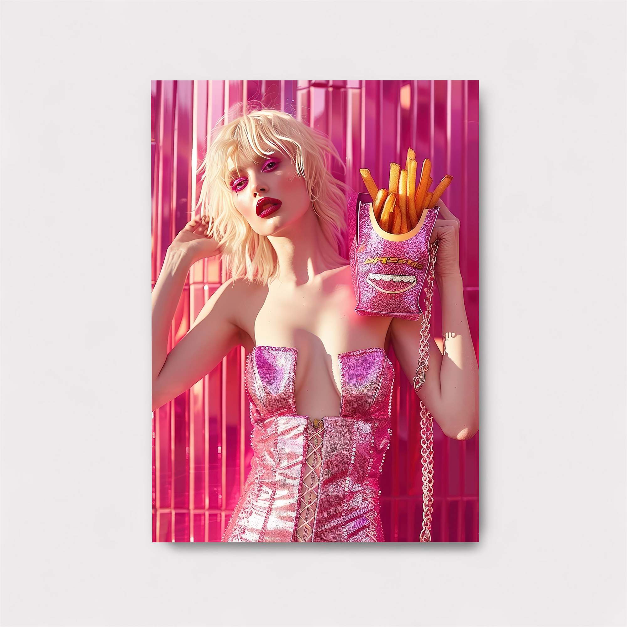 Fries Frenzy Safe Wall Magnetic / M