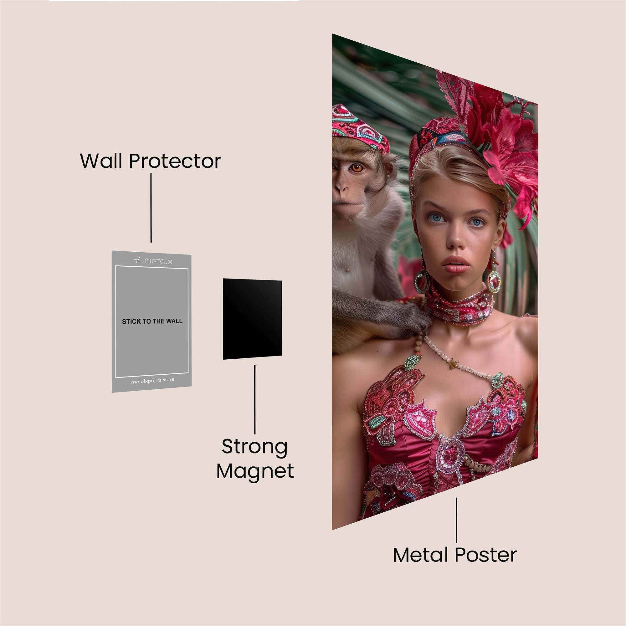 MonkeyWhimsy Safe Wall Magnetic / M