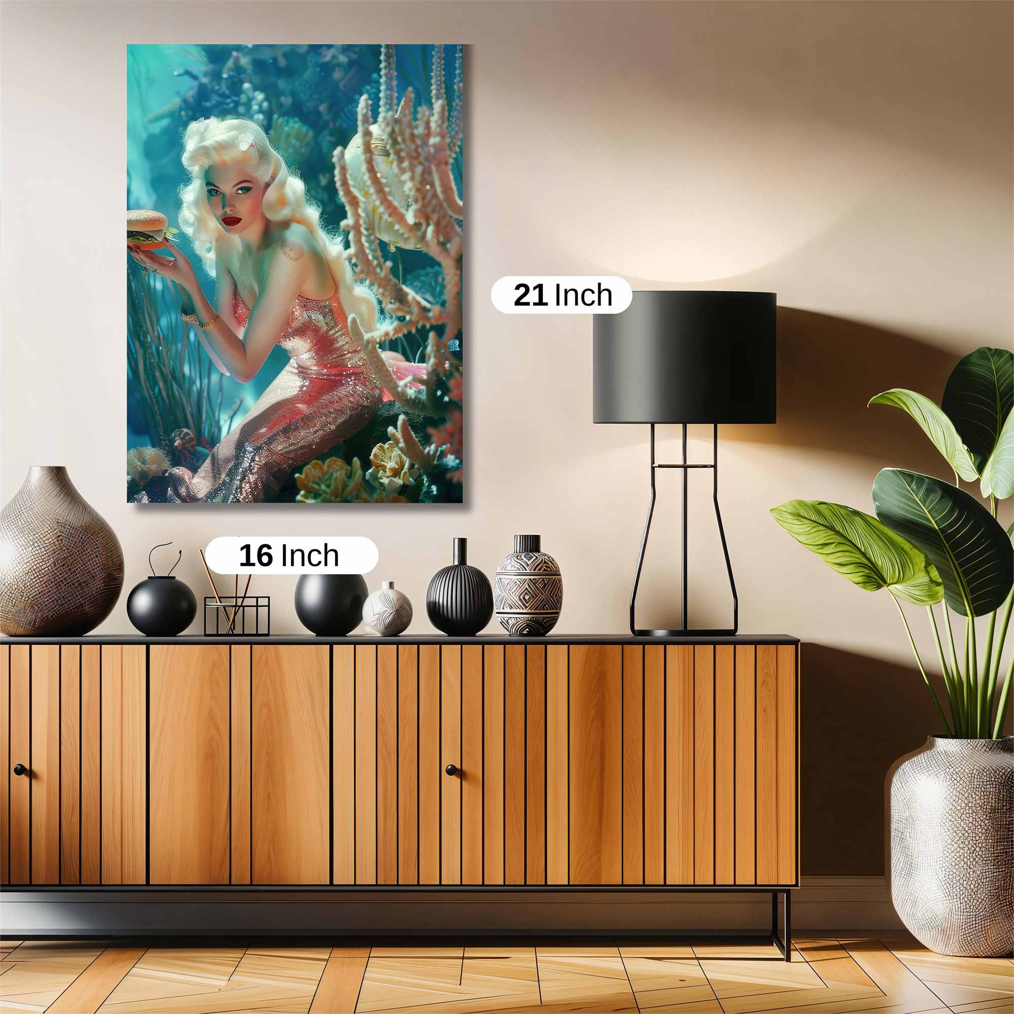 Mermaid Munch Safe Wall Magnetic / M