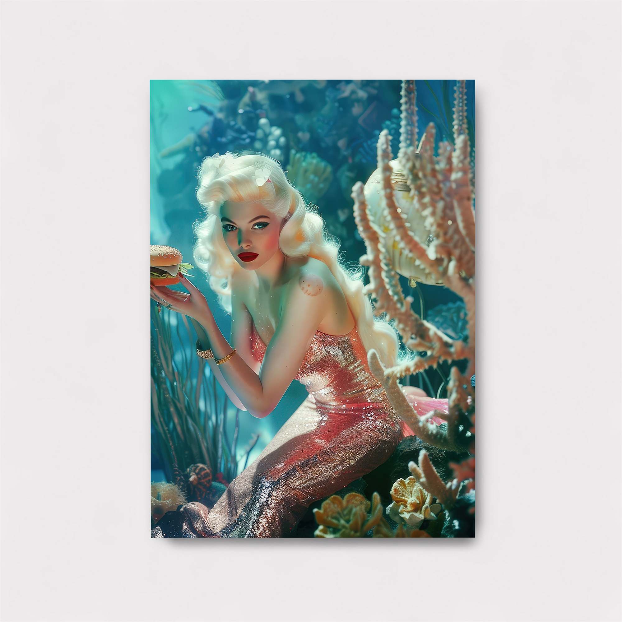 Mermaid Munch Safe Wall Magnetic / M