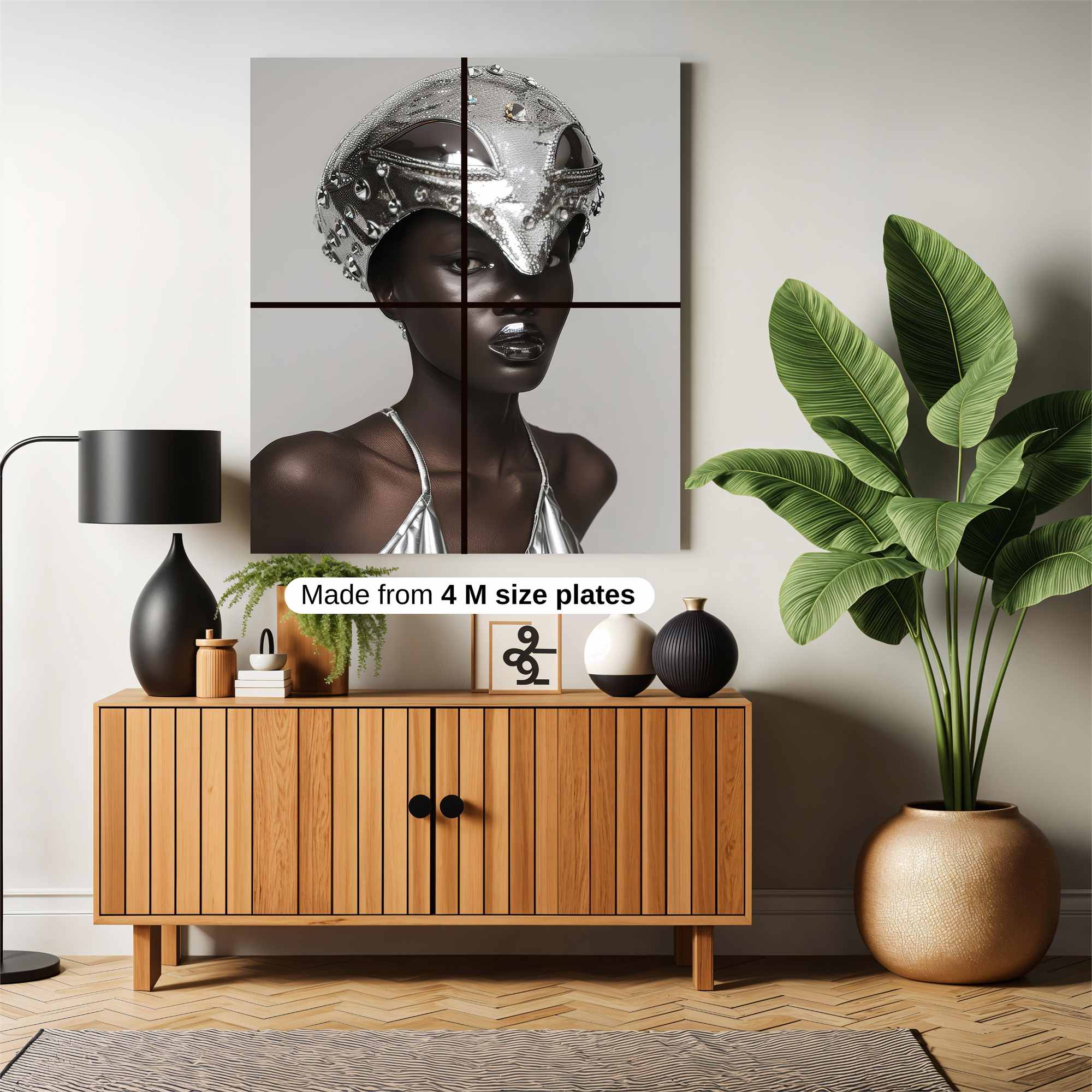 Futuristic Elegance Safe Wall Magnetic / M