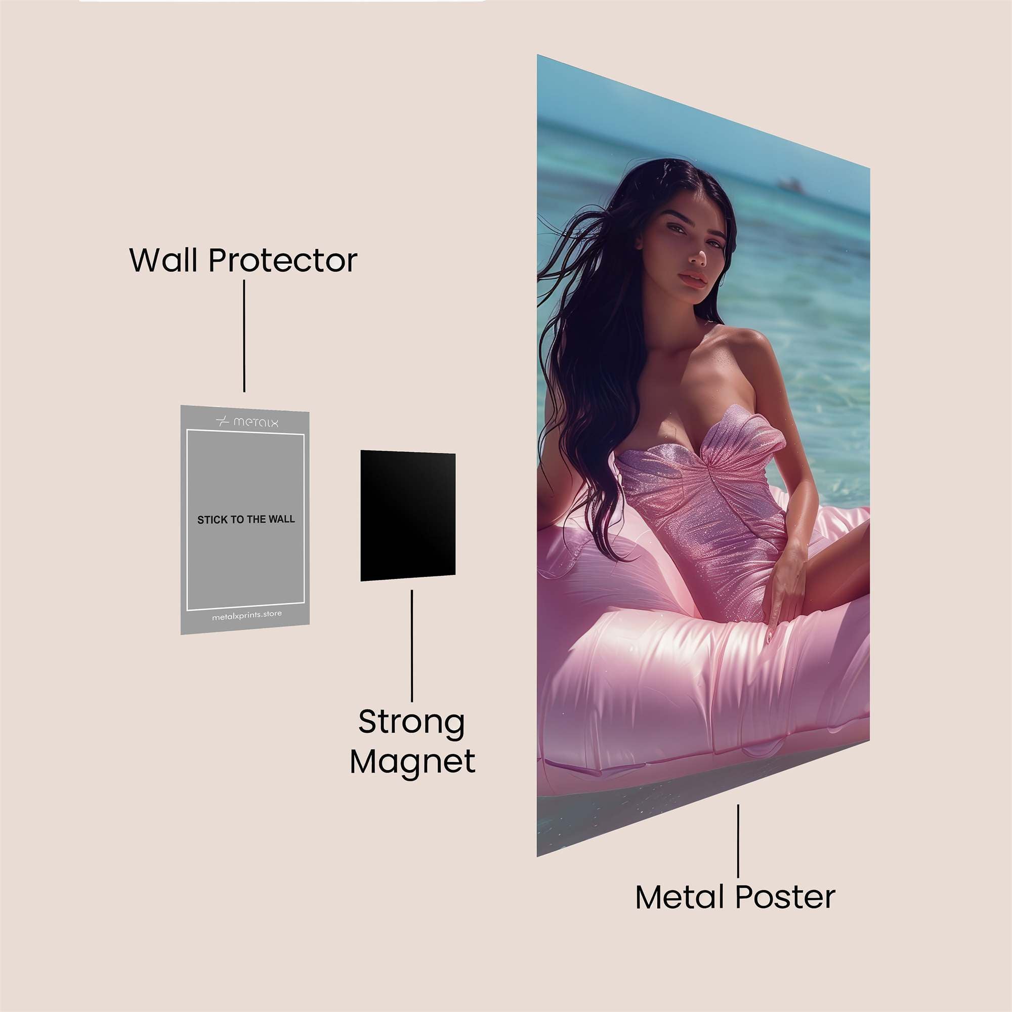 Alessandra Dreamy Safe Wall Magnetic / M