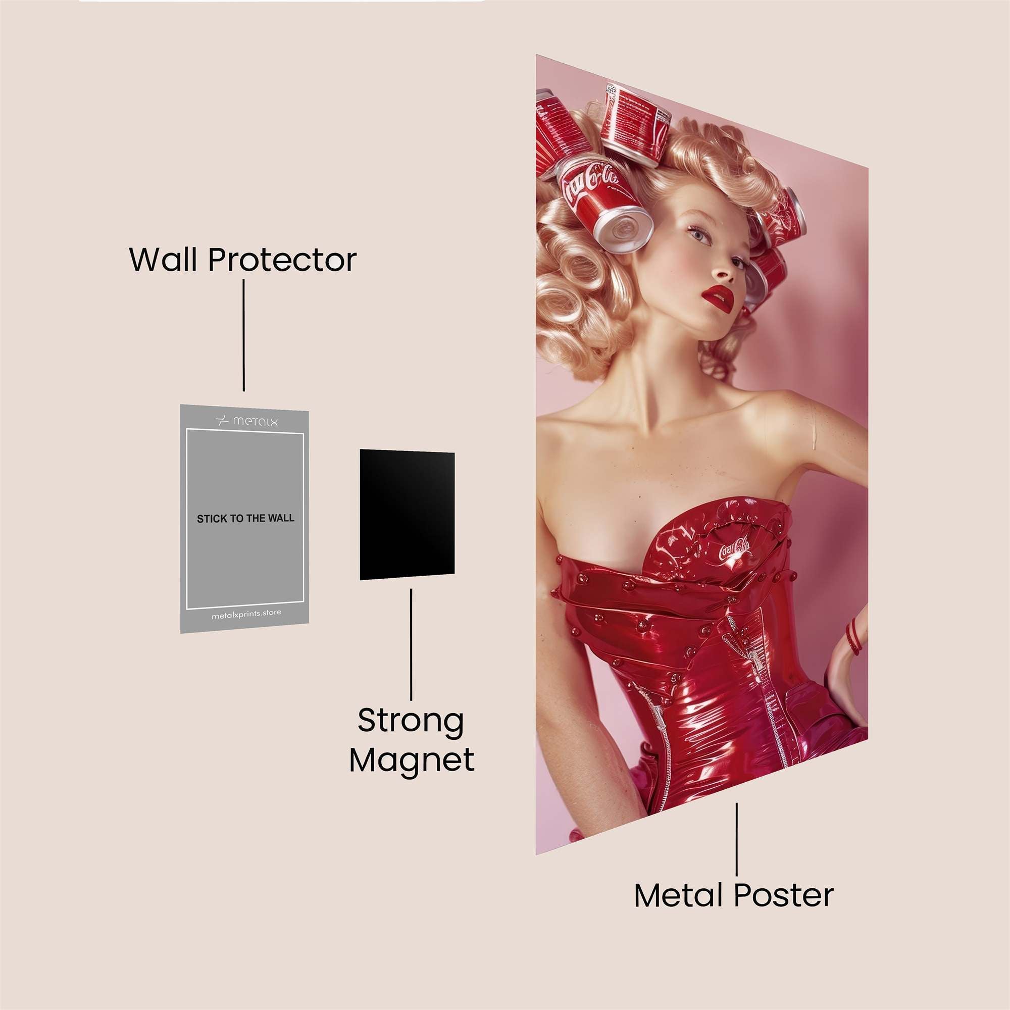 Coca-Cola Caprice Safe Wall Magnetic / M