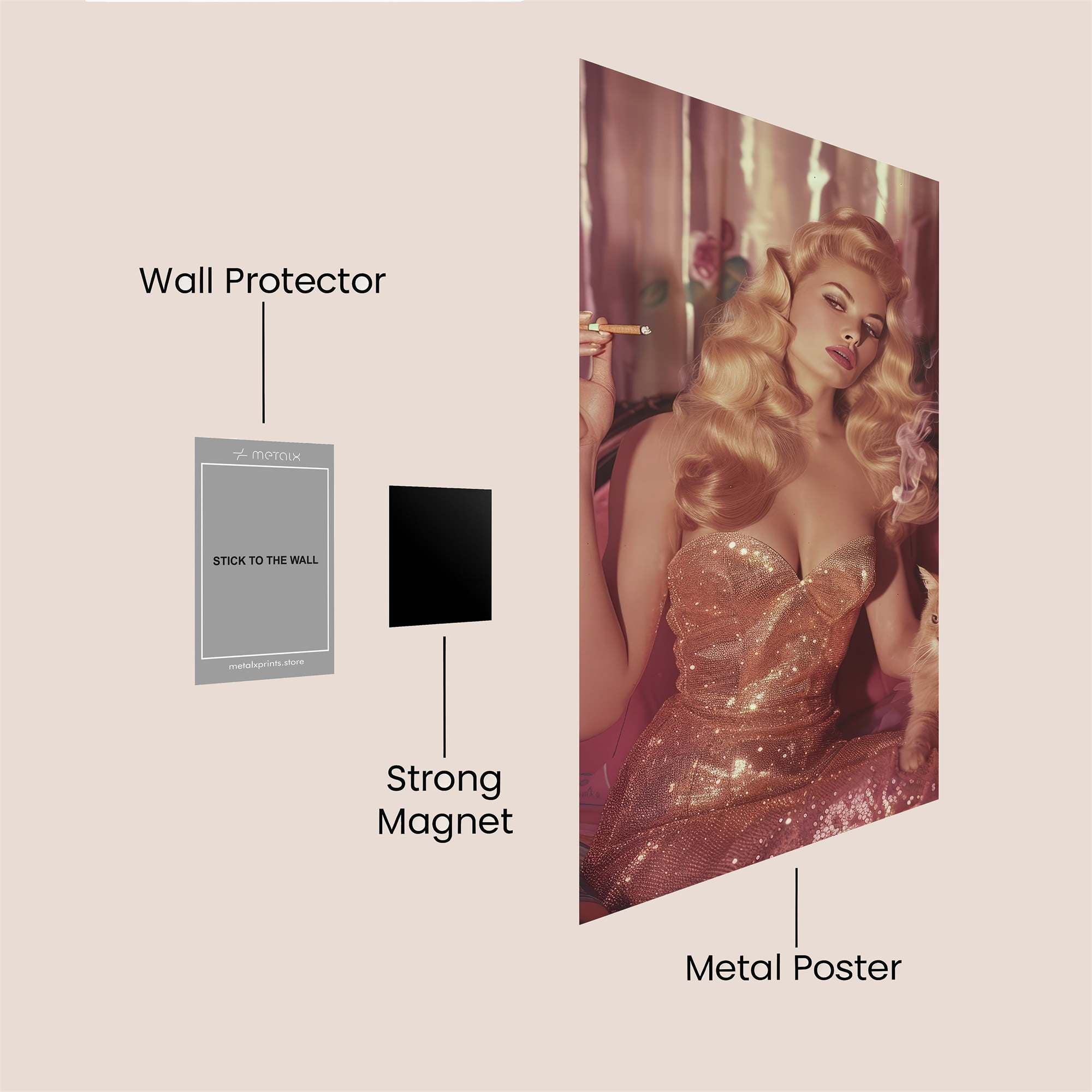 Sultry Elegance Safe Wall Magnetic / M