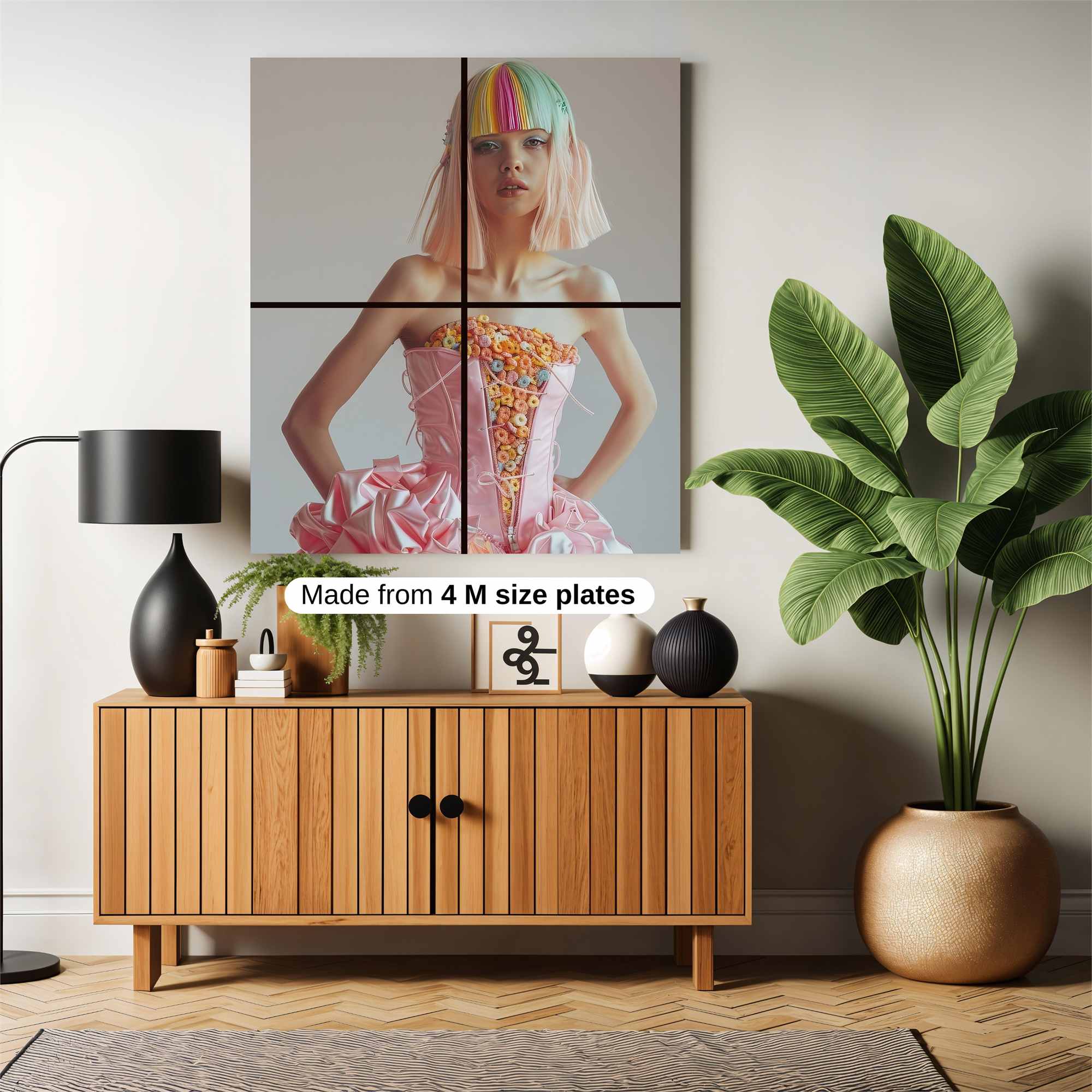 Rainbow Whimsy Safe Wall Magnetic / M