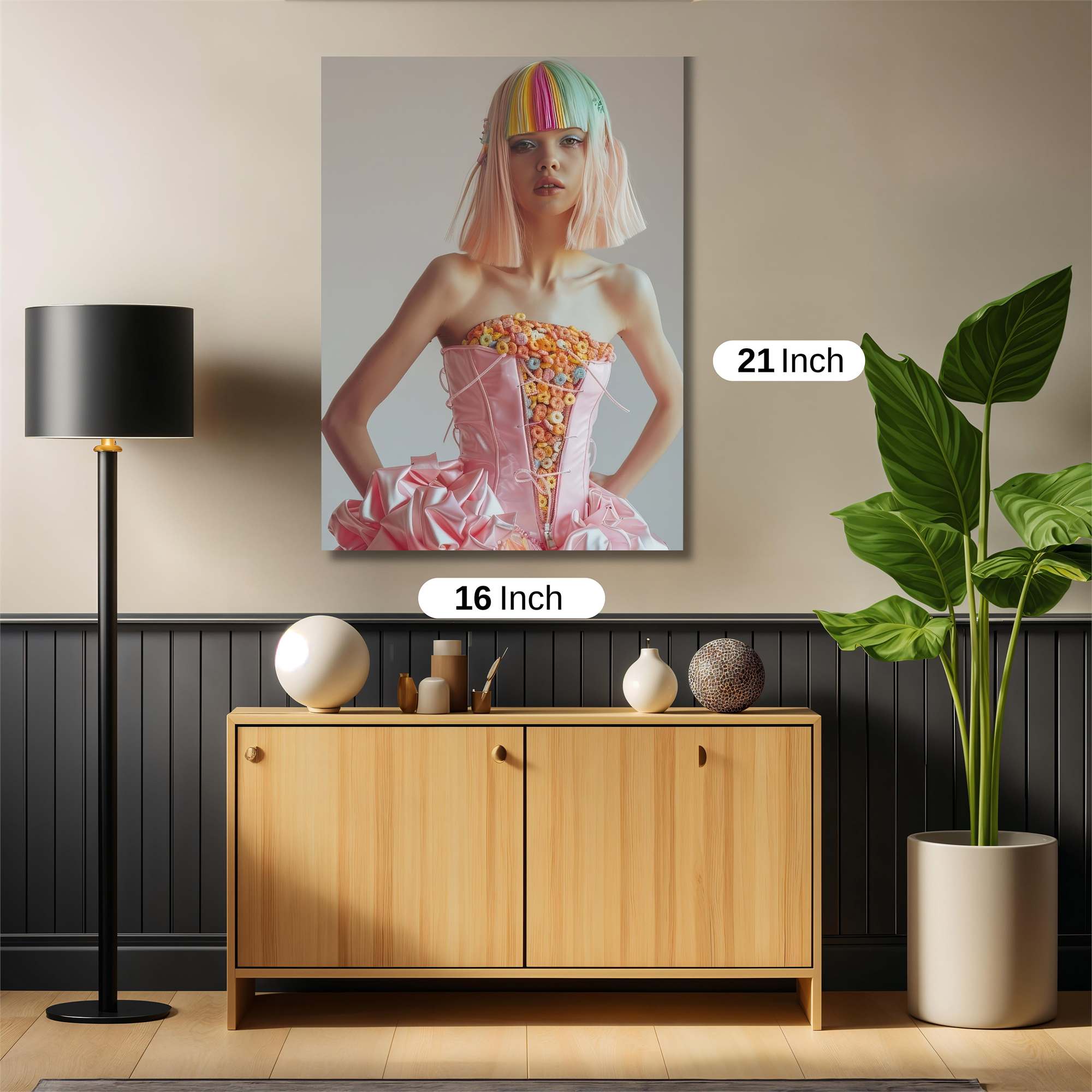 Rainbow Whimsy Safe Wall Magnetic / M