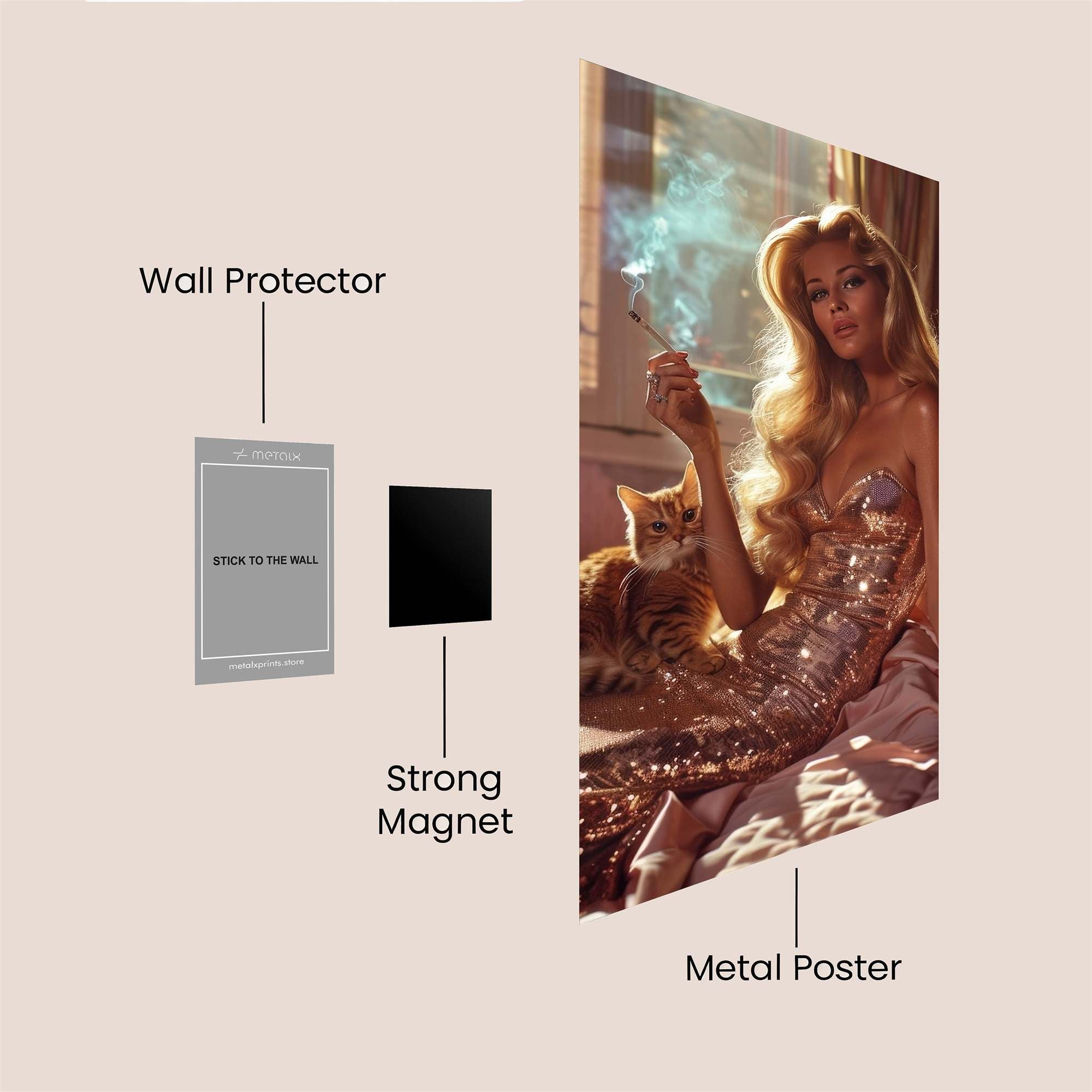 Blonde Enigma Safe Wall Magnetic / M