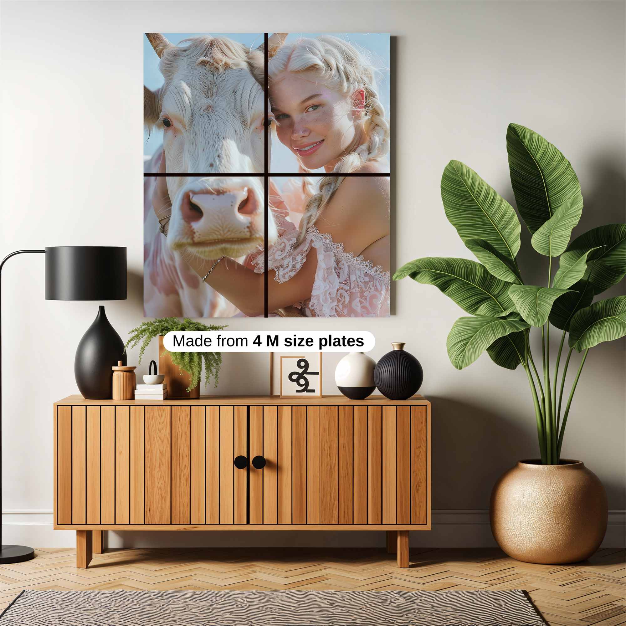 Cow Serenity Safe Wall Magnetic / M