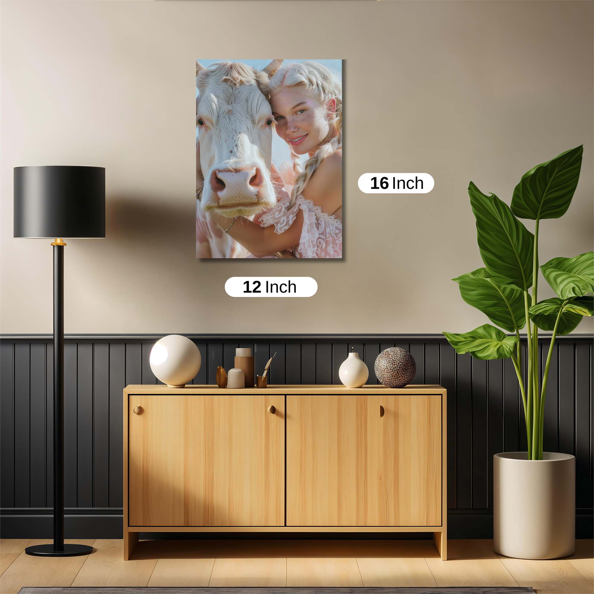 Cow Serenity Safe Wall Magnetic / M