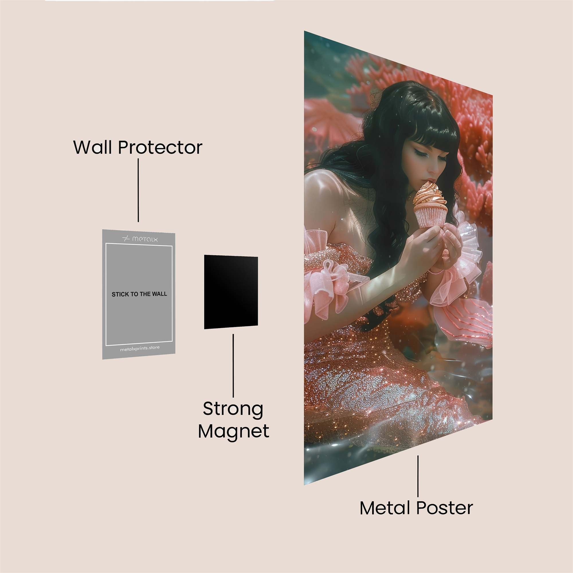 Mermaid Bliss Safe Wall Magnetic / M