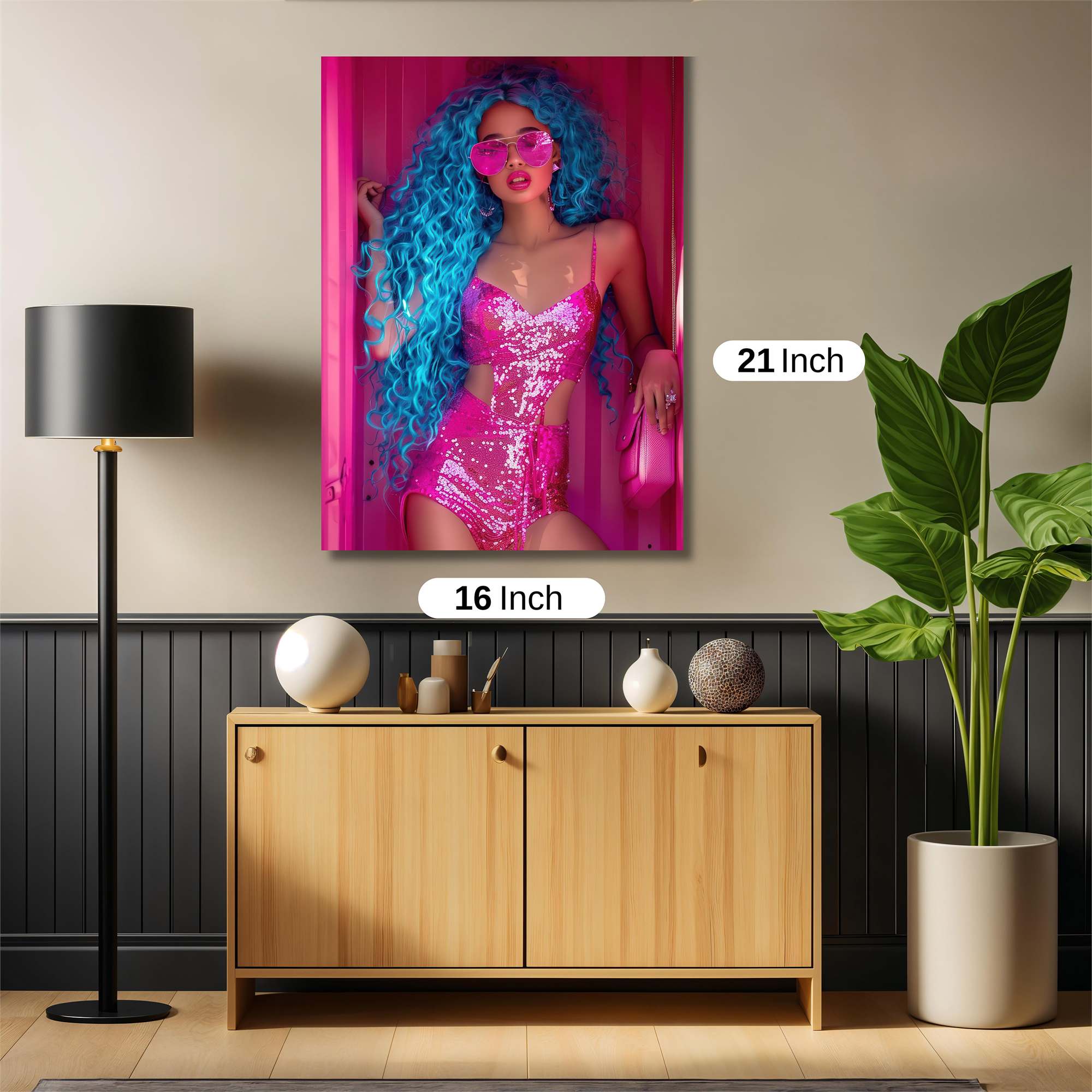 Neon Diva Safe Wall Magnetic / M