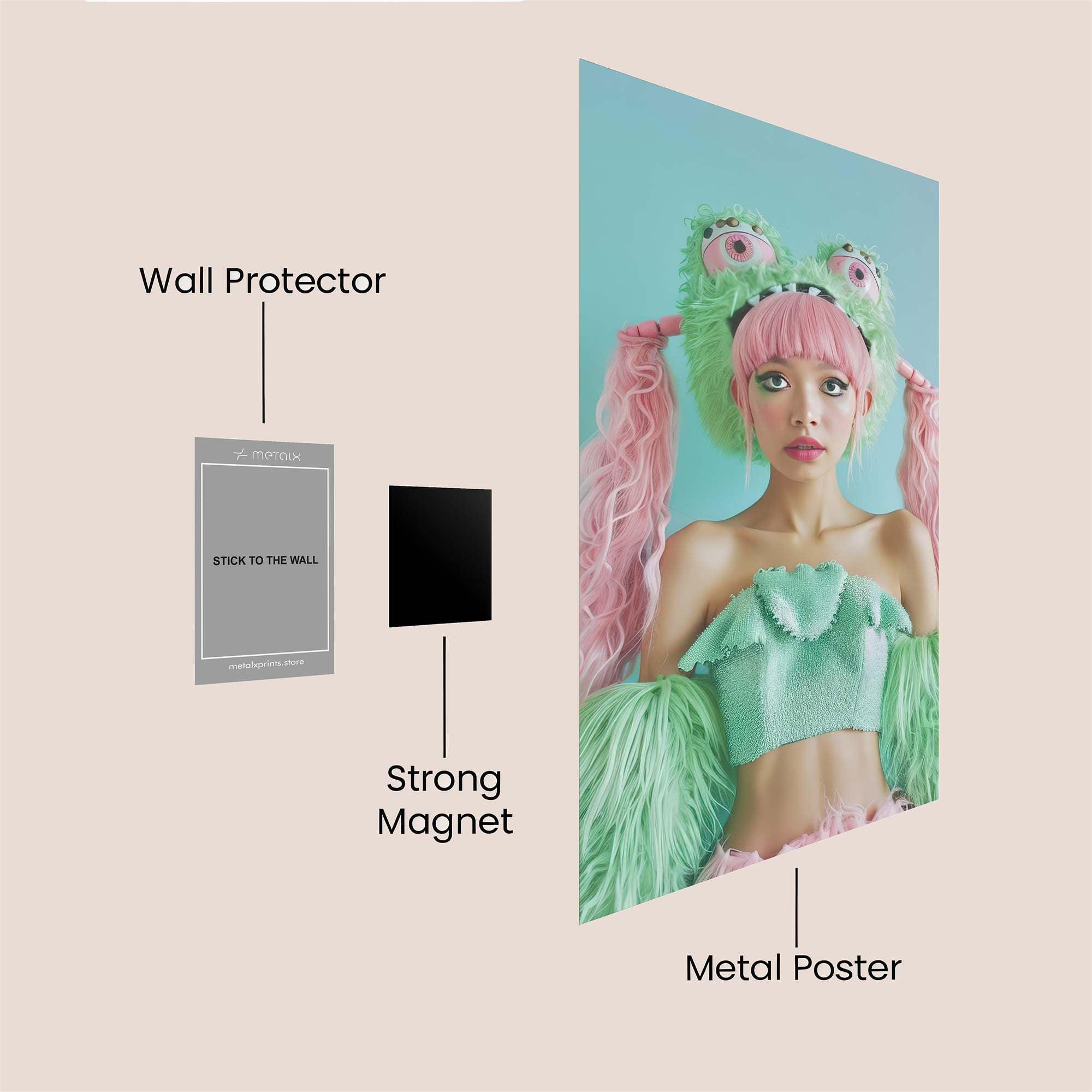 Froggy Whimsy Safe Wall Magnetic / M