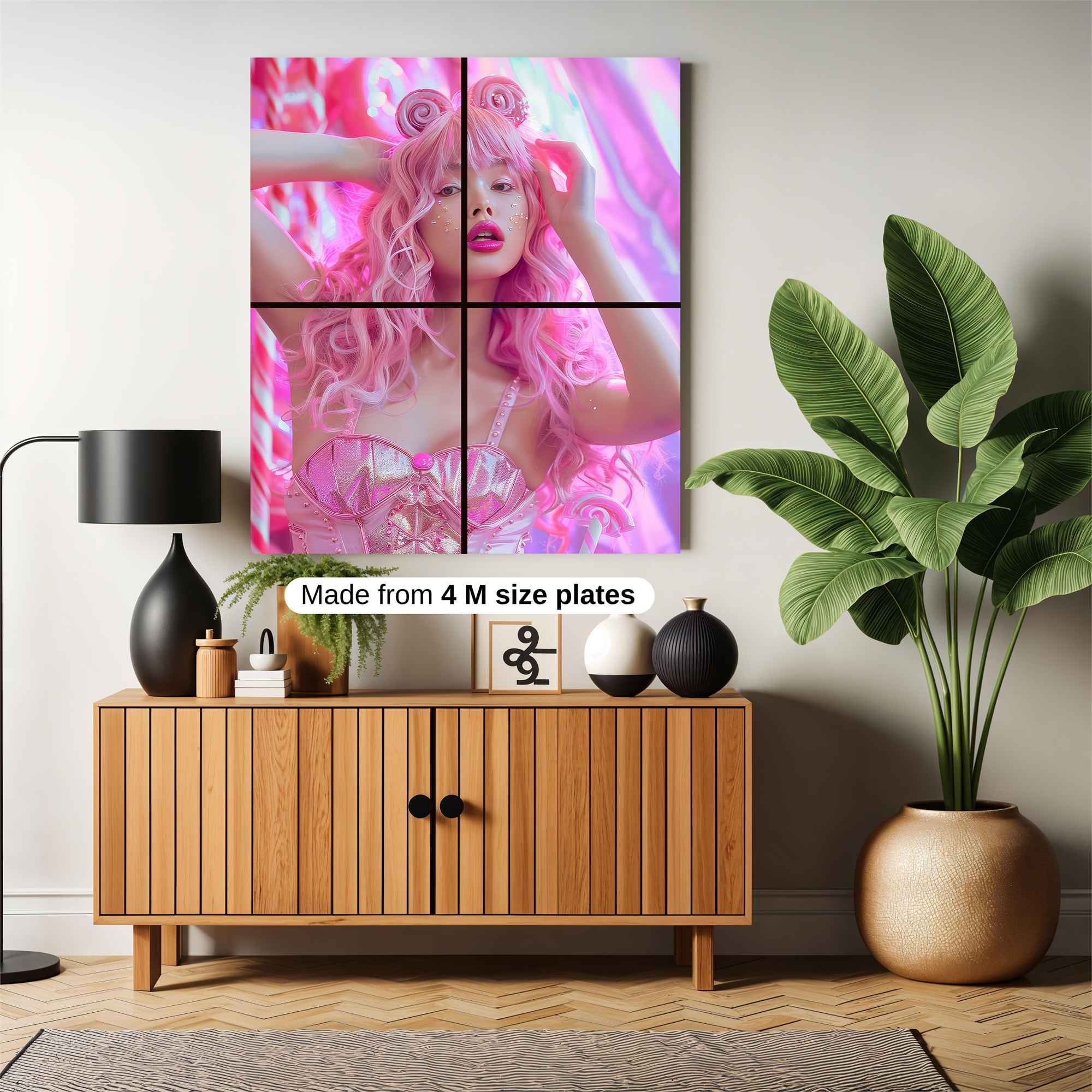 Pink Whimsy Safe Wall Magnetic / M
