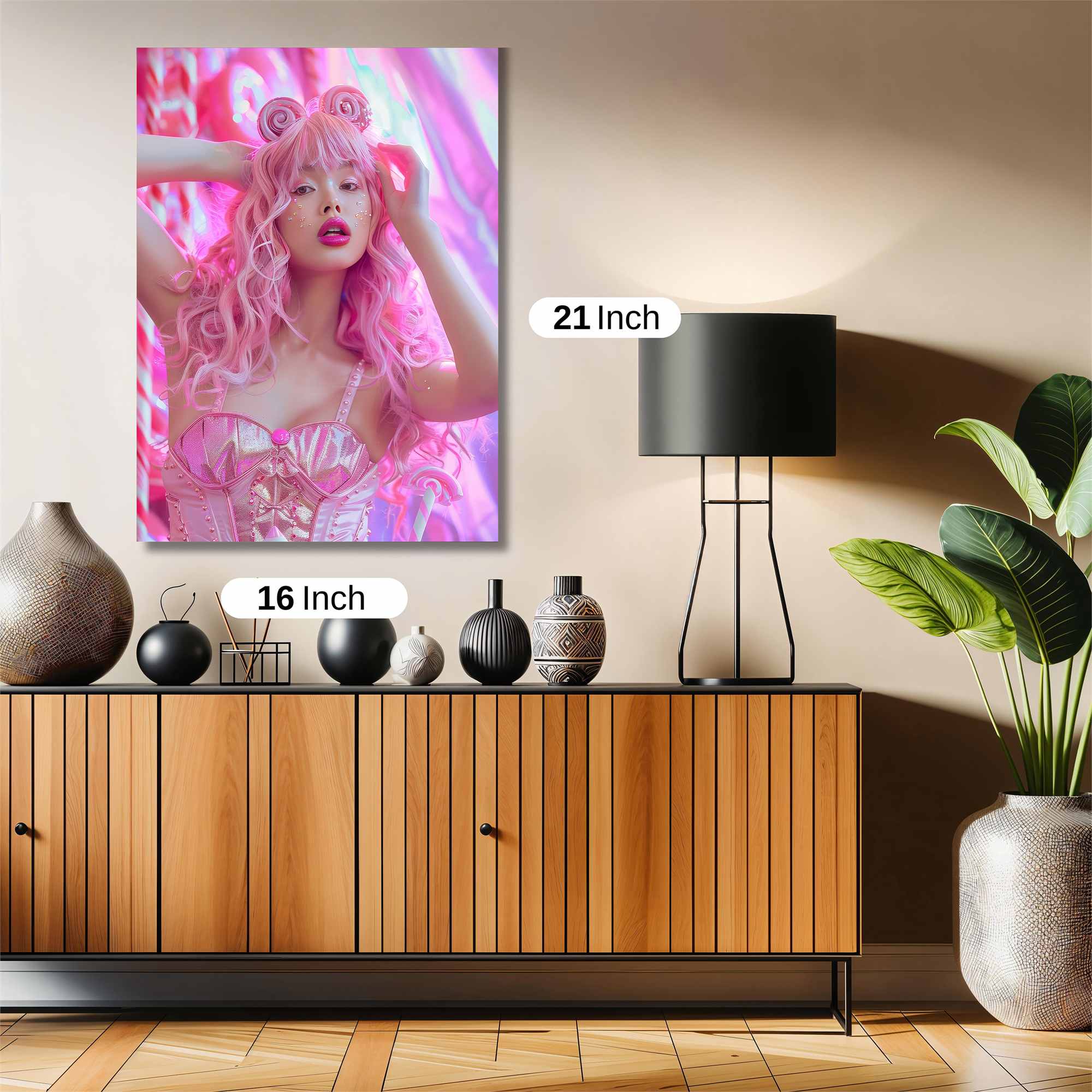 Pink Whimsy Safe Wall Magnetic / M
