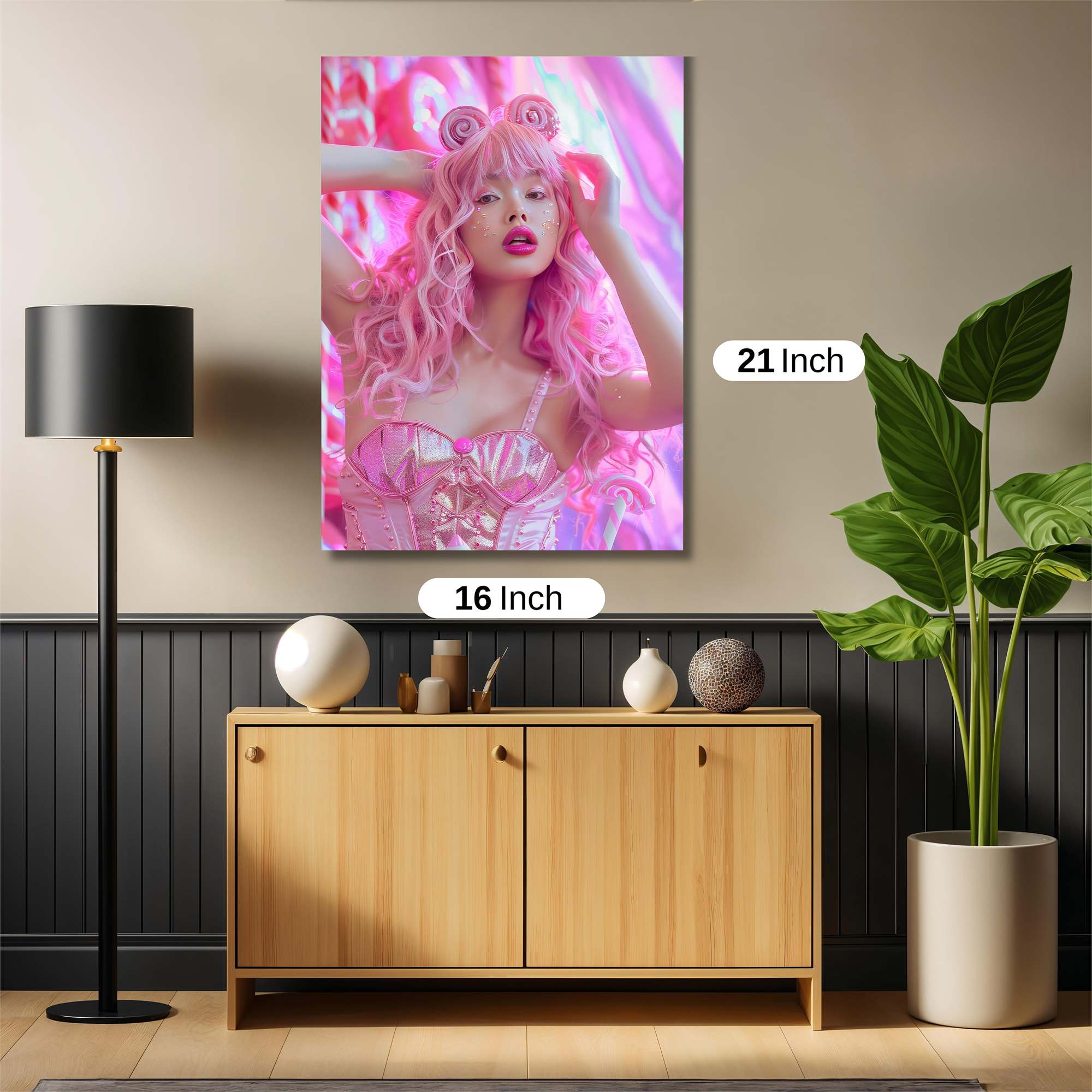 Pink Whimsy Safe Wall Magnetic / M