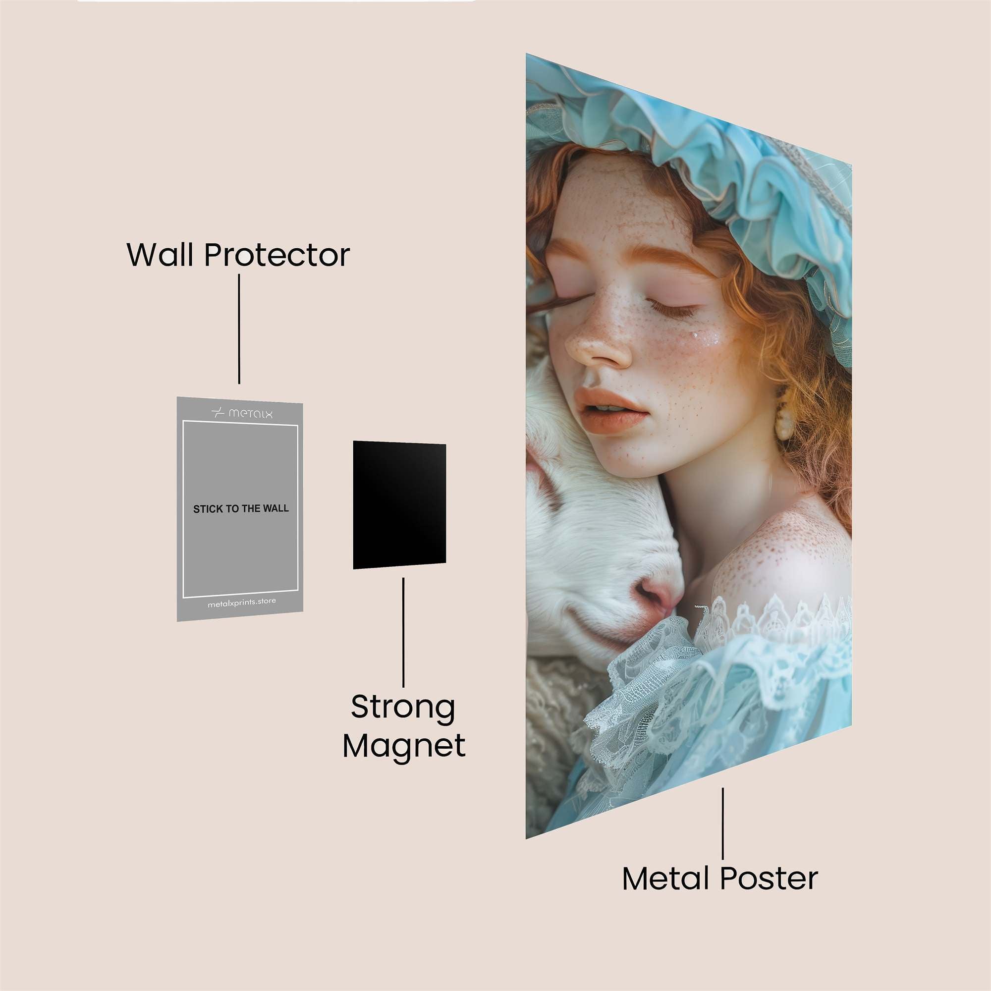 Shepherdess Serenity Safe Wall Magnetic / M