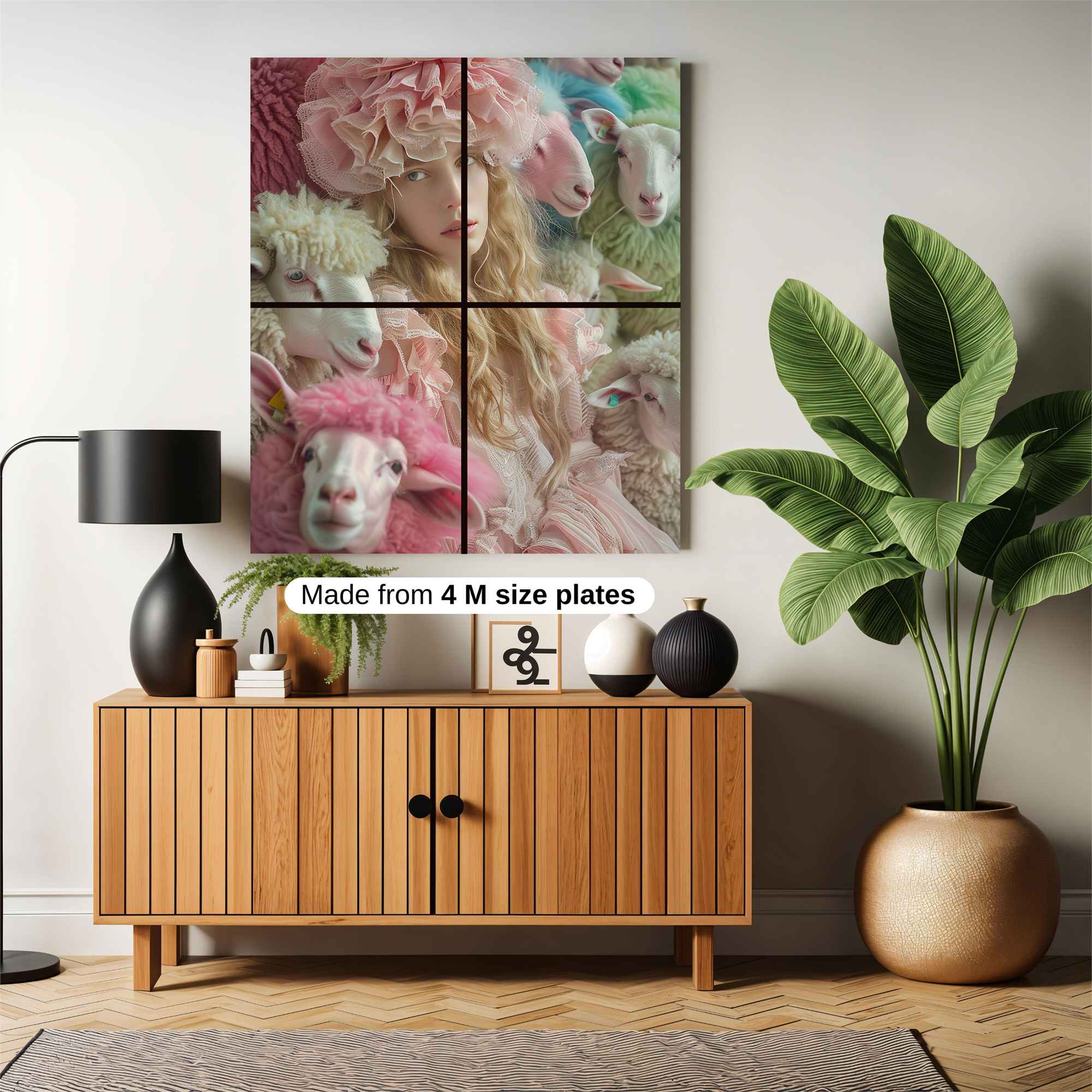 Sheepish Whimsy Safe Wall Magnetic / M