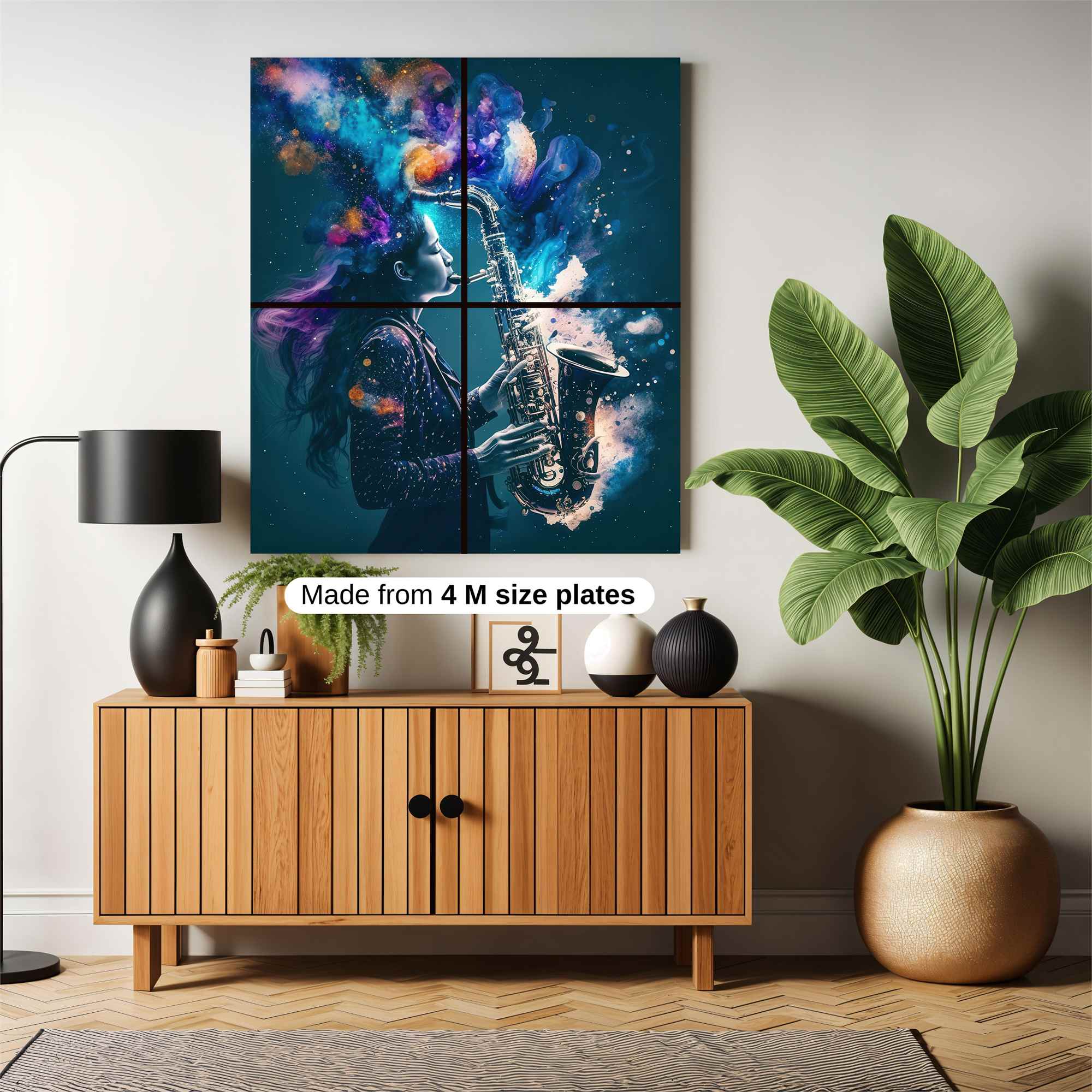 Saxophone Dreamscape Safe Wall Magnetic / M