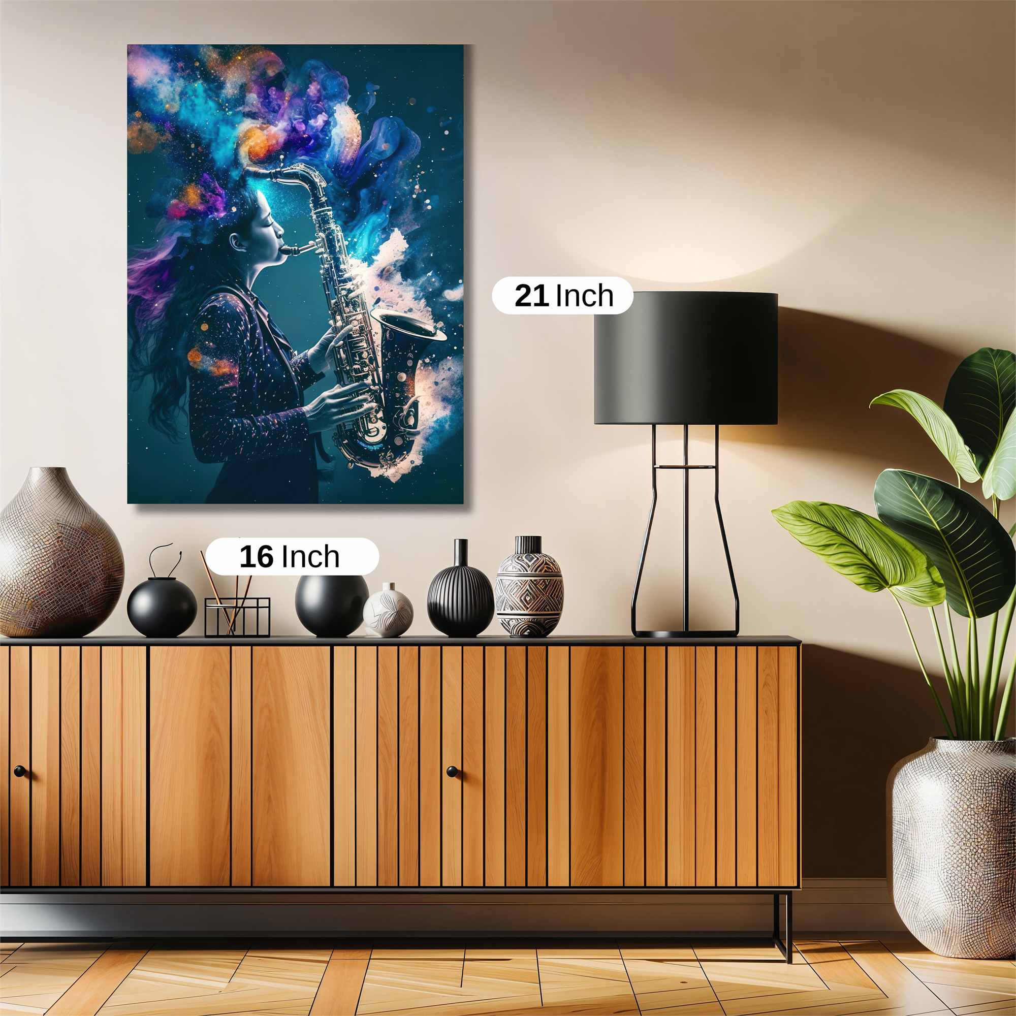 Saxophone Dreamscape Safe Wall Magnetic / M