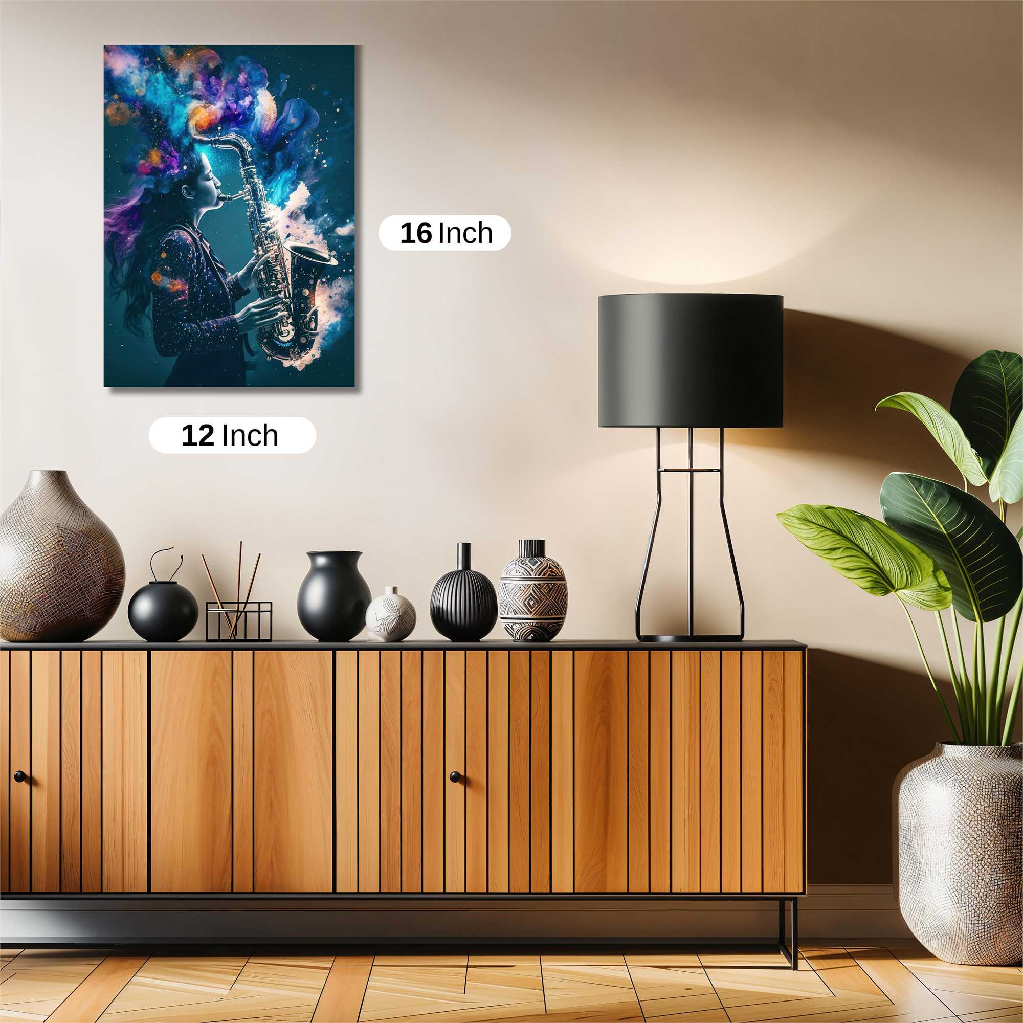 Saxophone Dreamscape Safe Wall Magnetic / M