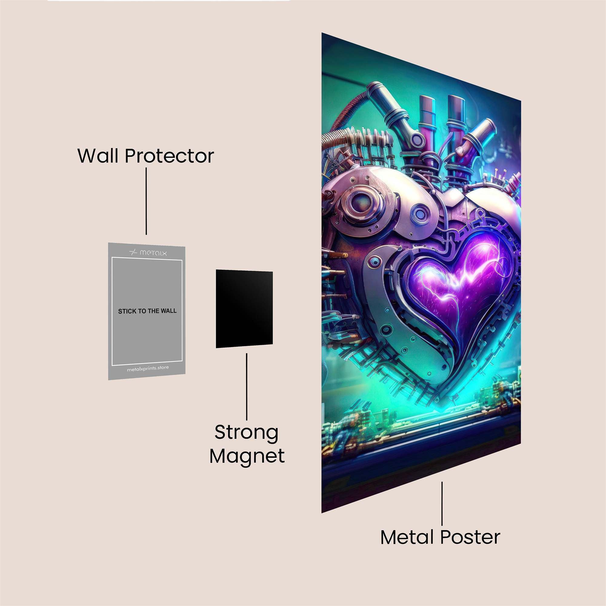 HeartPulse Safe Wall Magnetic / M