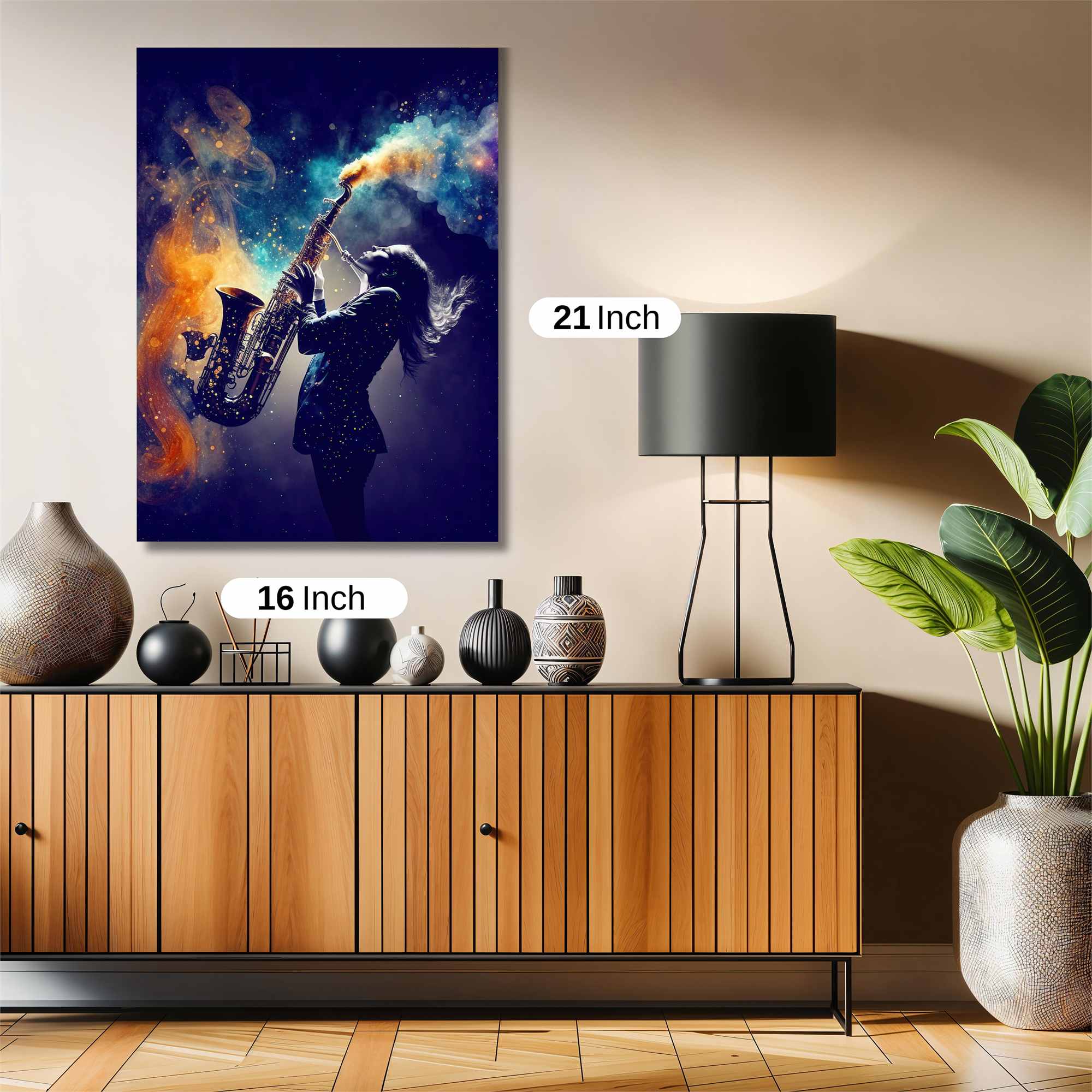 Saxophone Dreamscape Safe Wall Magnetic / M
